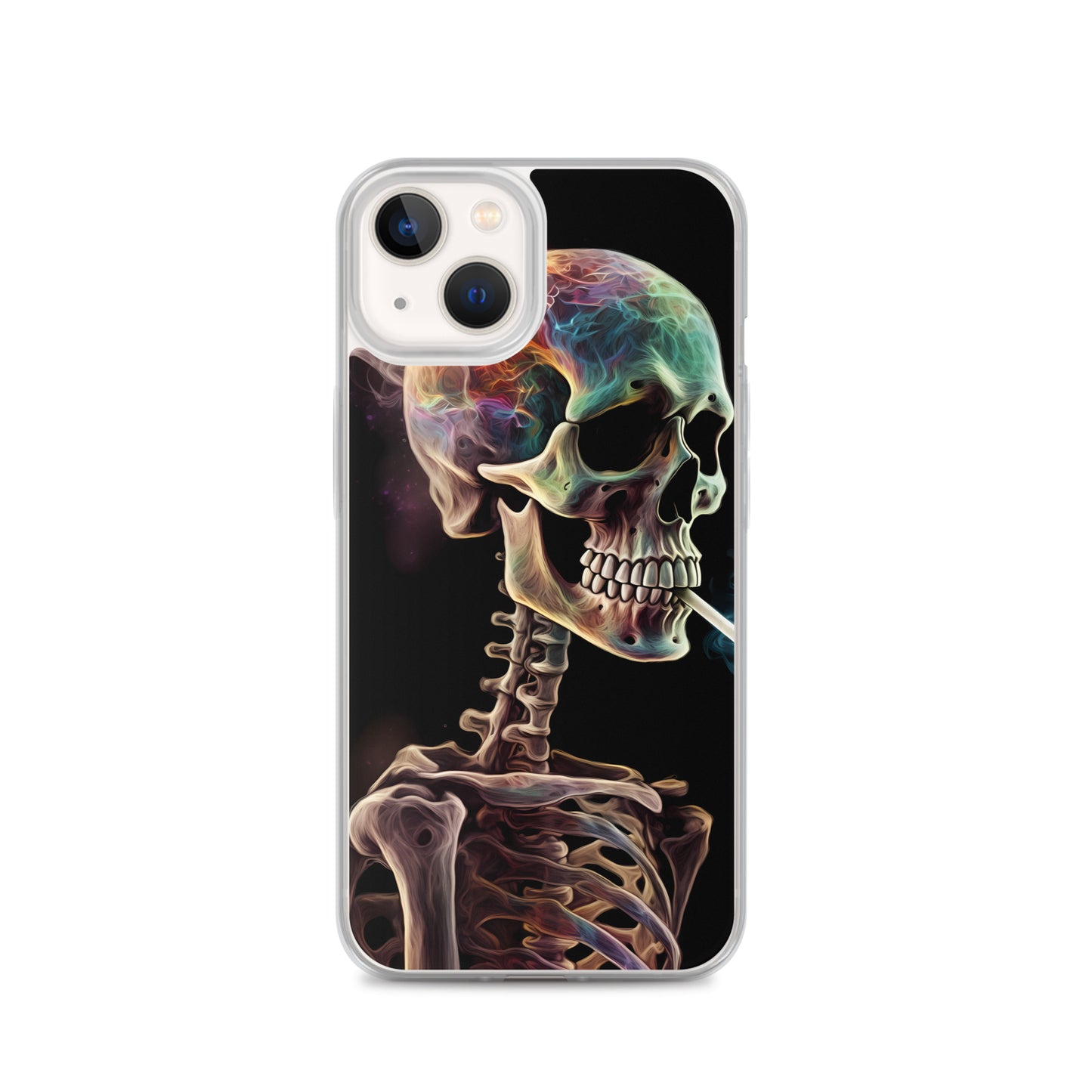 iPhone Case - Surreal Smoking Skeleton