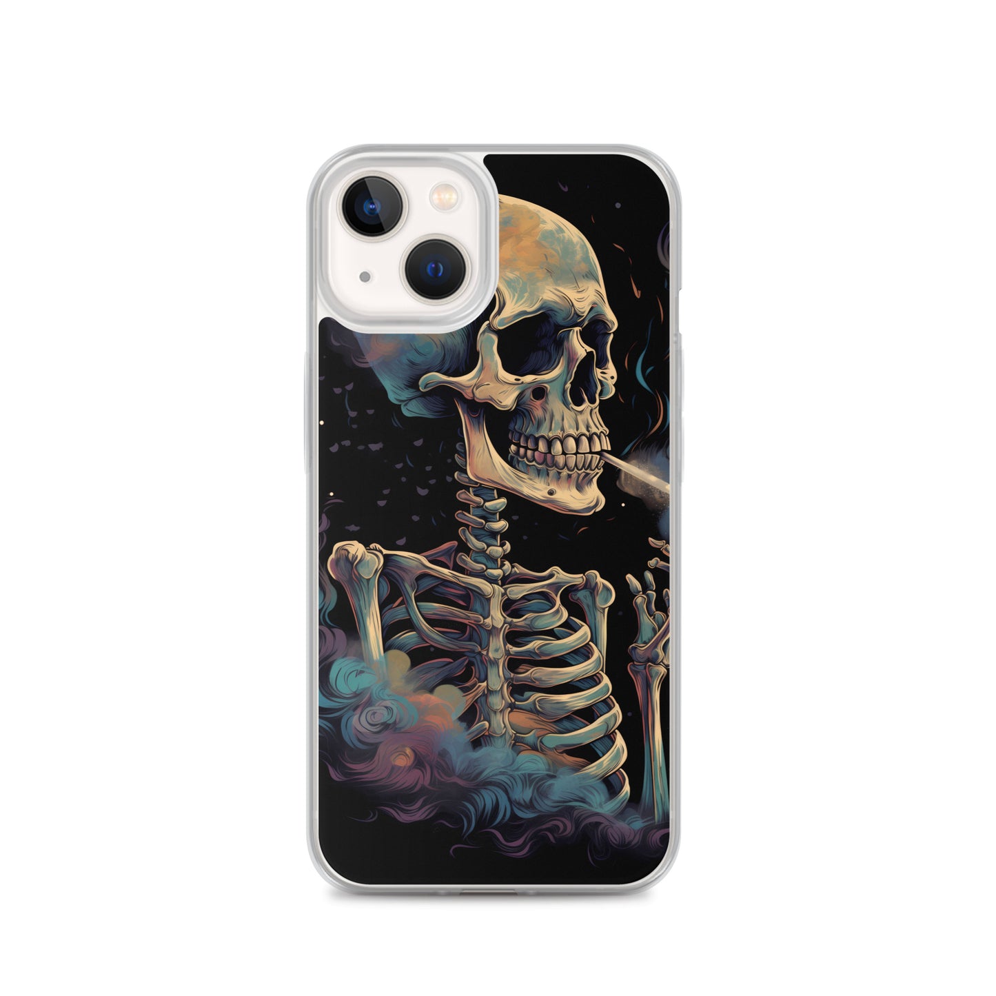 iPhone Case - Cosmic Skeleton Smoking