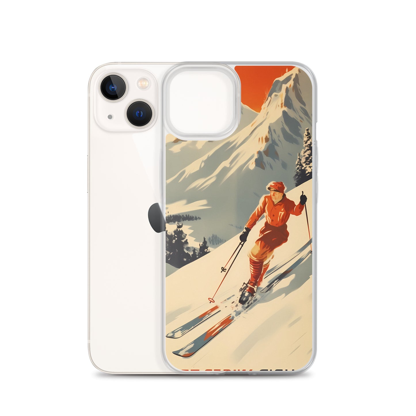 iPhone Case - Vintage Adverts - Swiss Skier