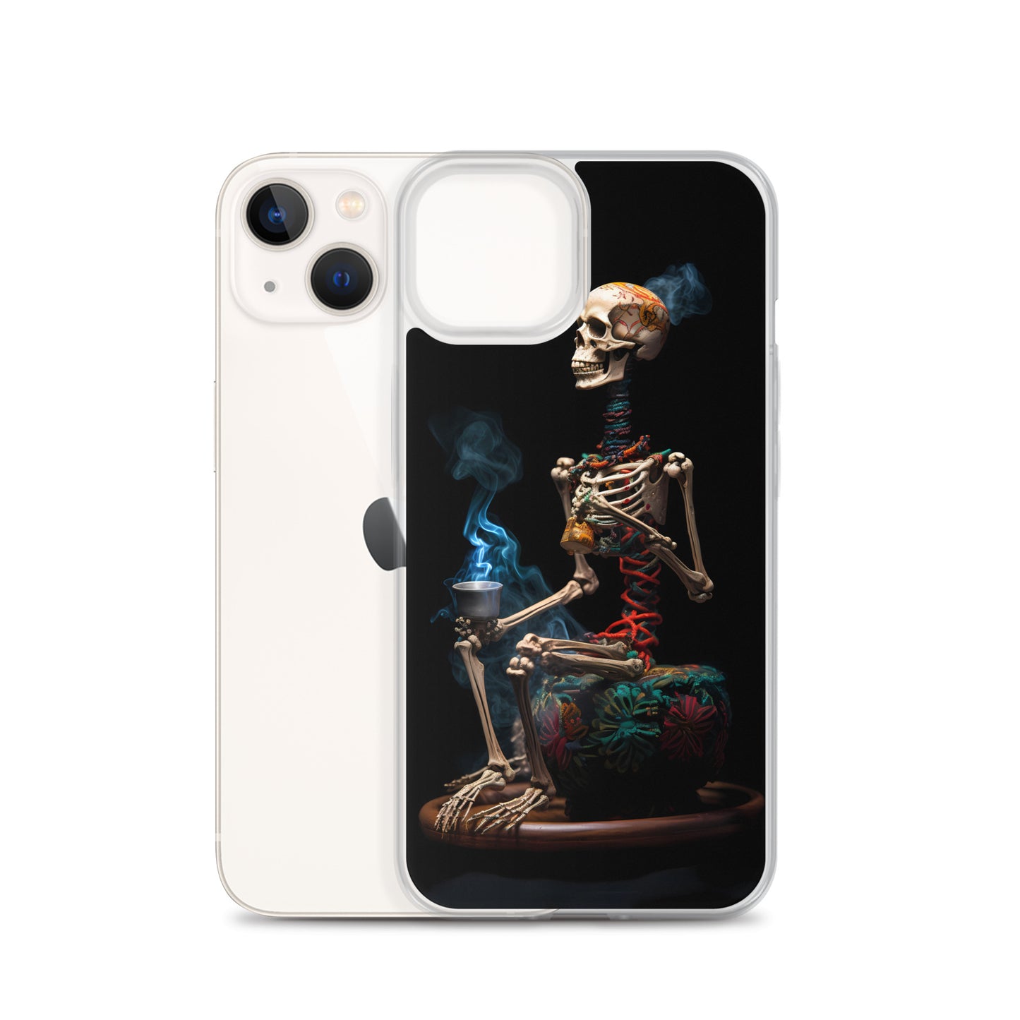 iPhone Case - Dream Smoke Seated Skeleton