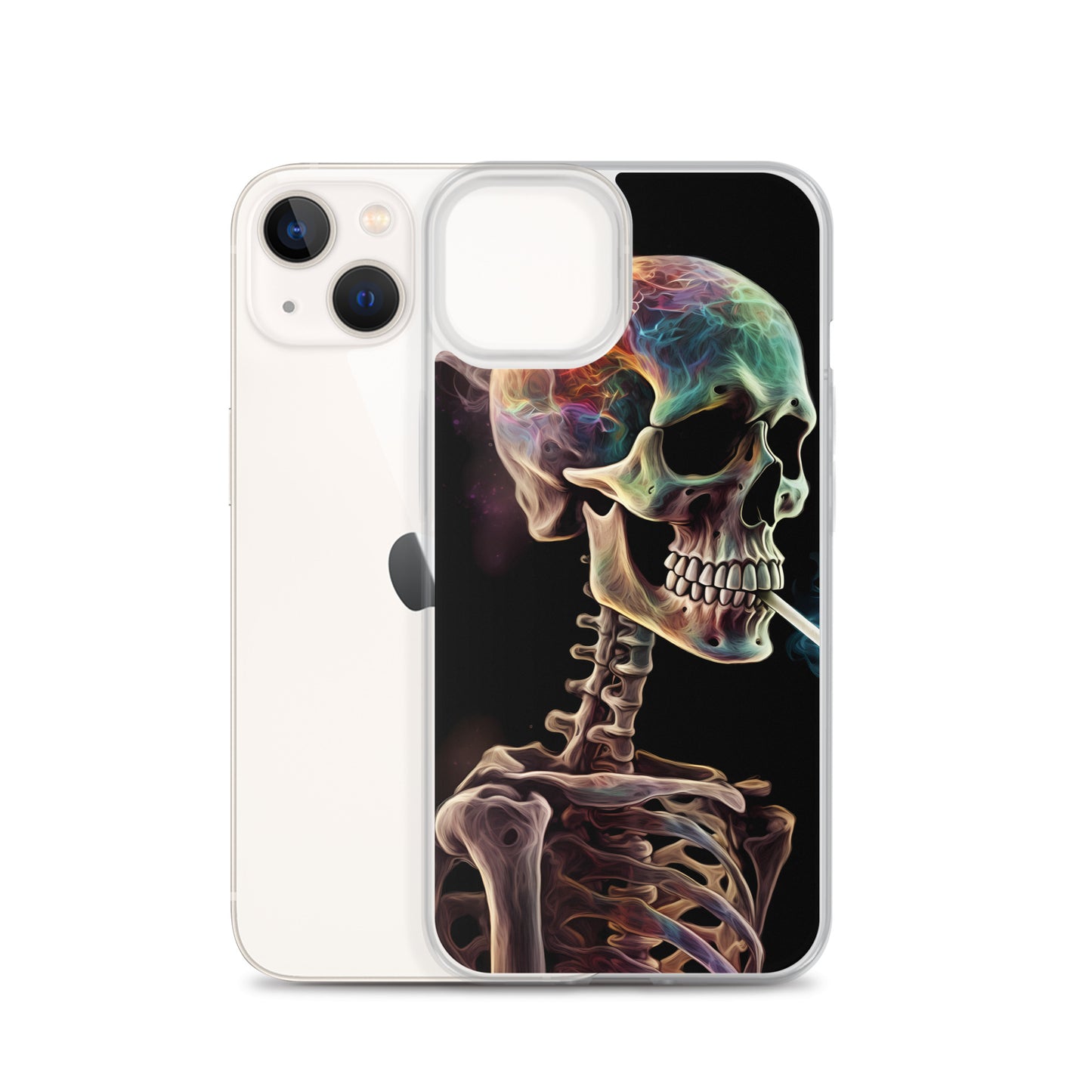 iPhone Case - Surreal Smoking Skeleton