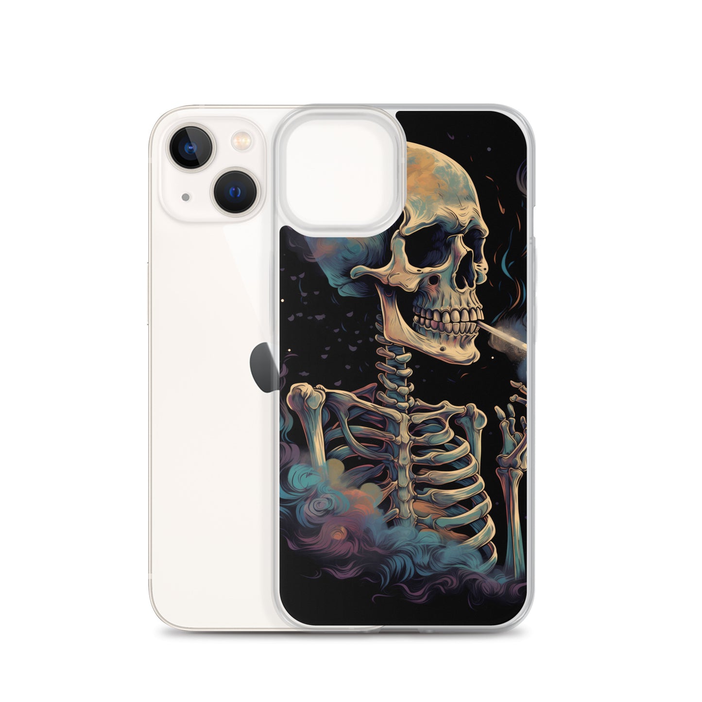 iPhone Case - Cosmic Skeleton Smoking