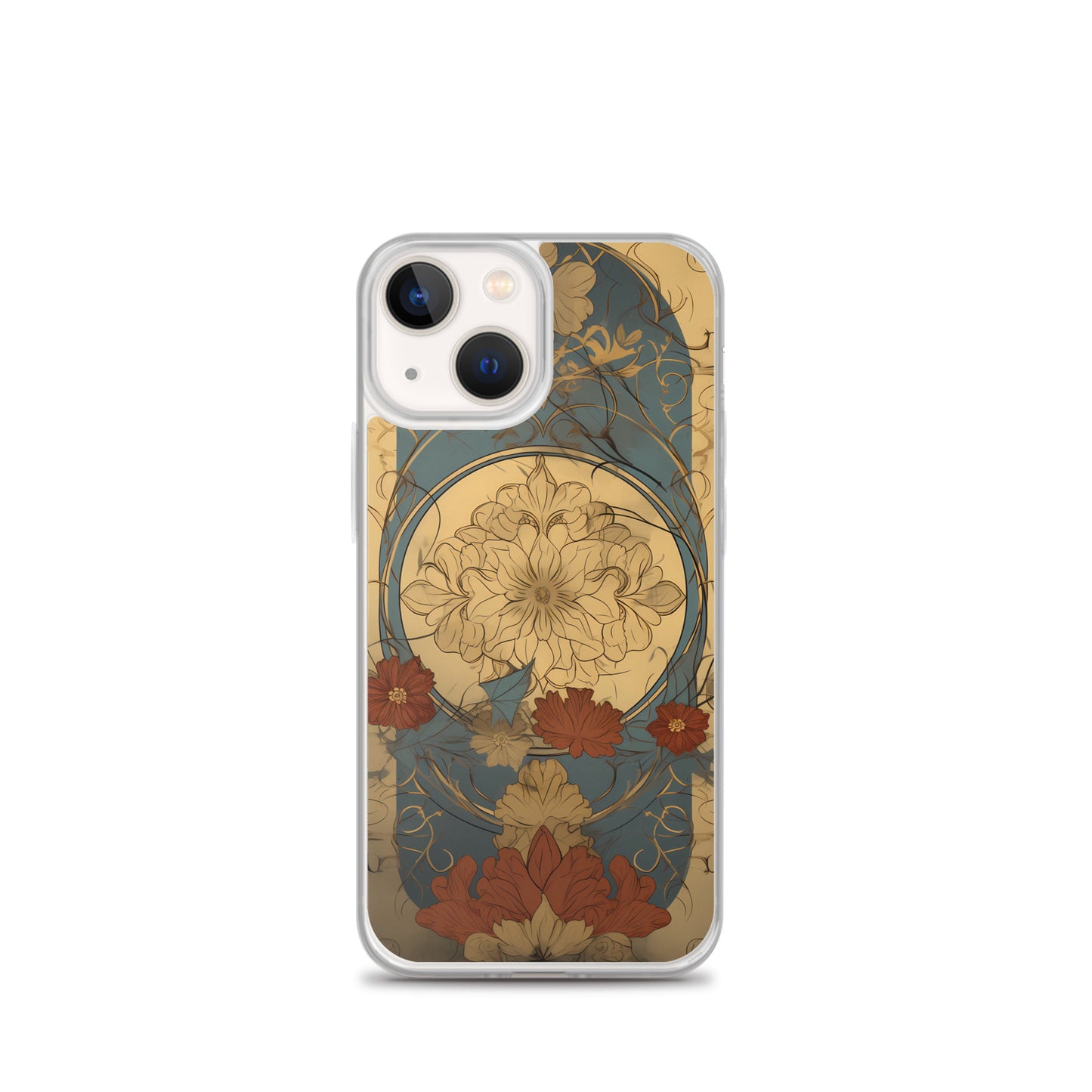 iPhone Case - Art Nouveau Leaves and Flowers