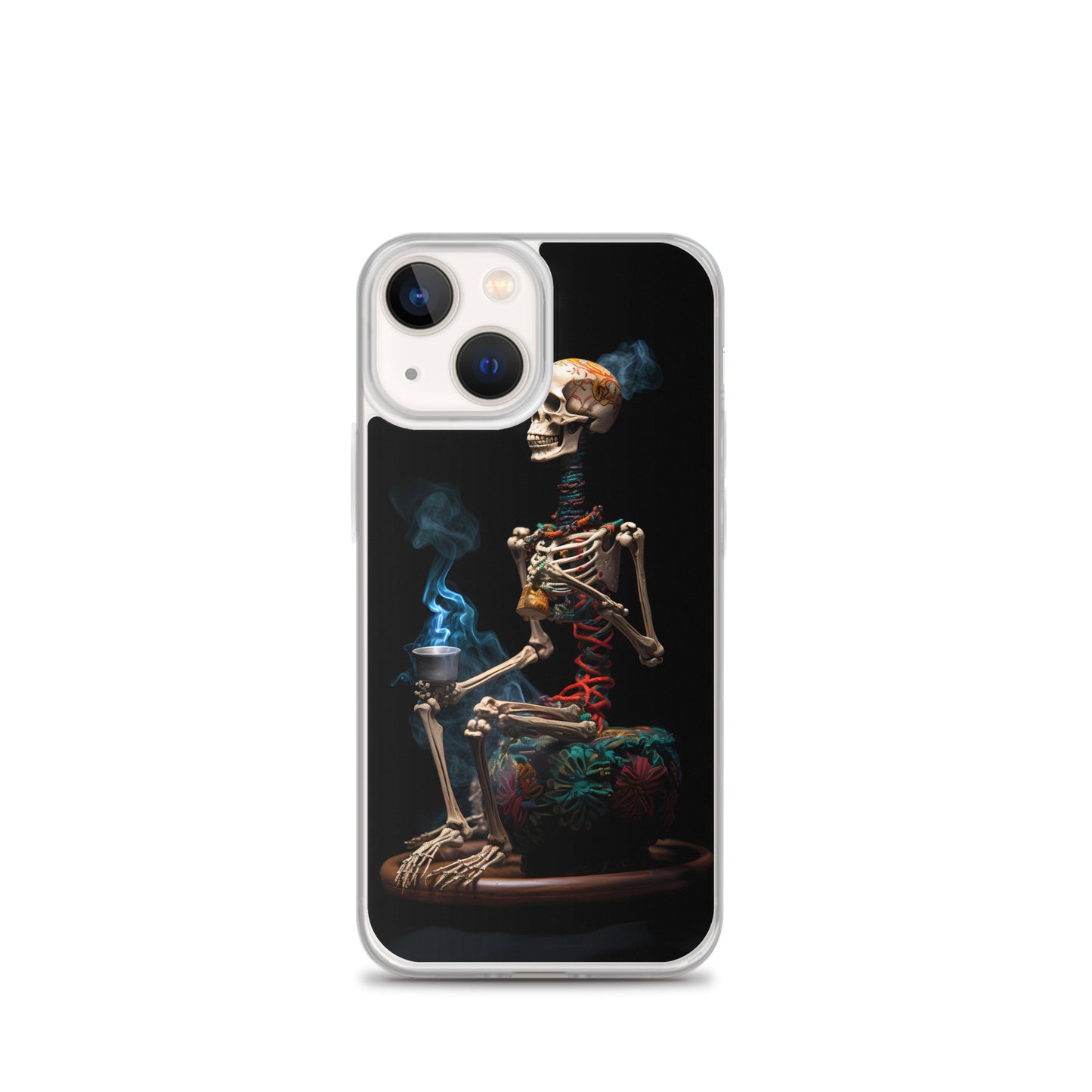 iPhone Case - Dream Smoke Seated Skeleton