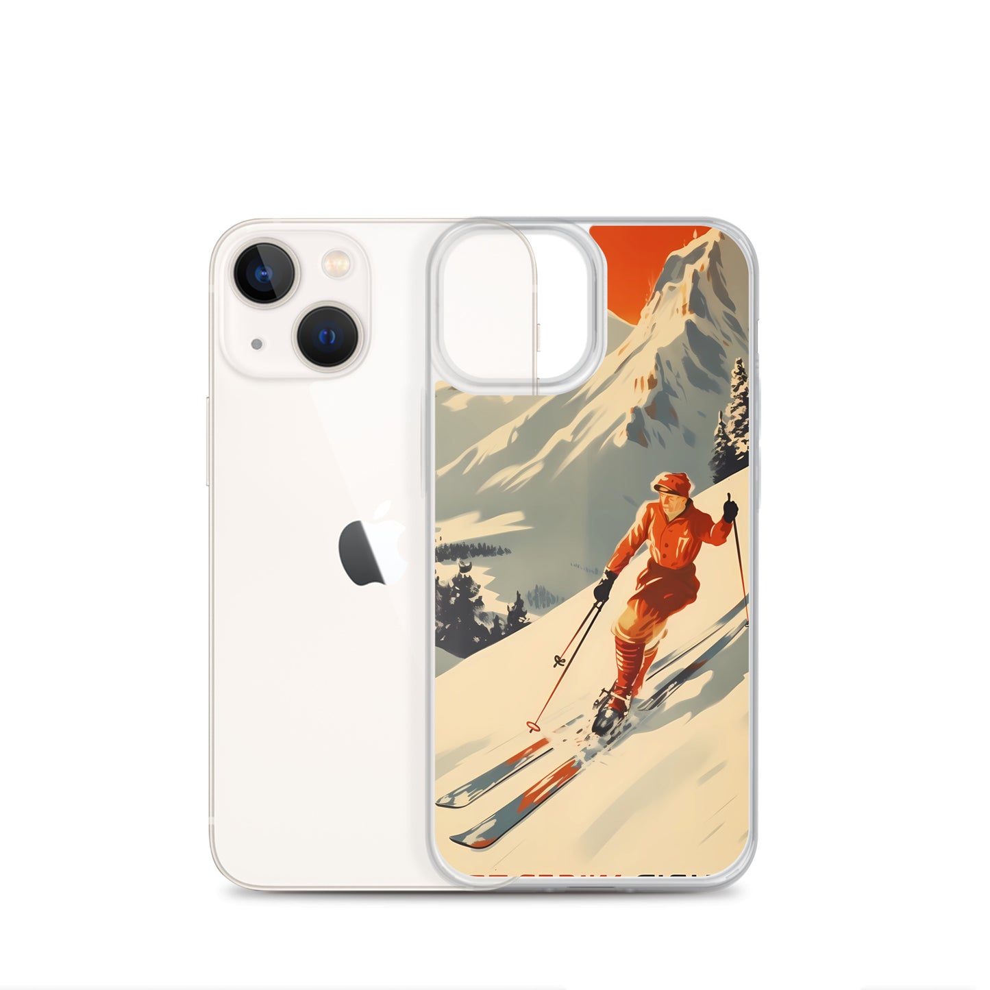 iPhone Case - Vintage Adverts - Swiss Skier