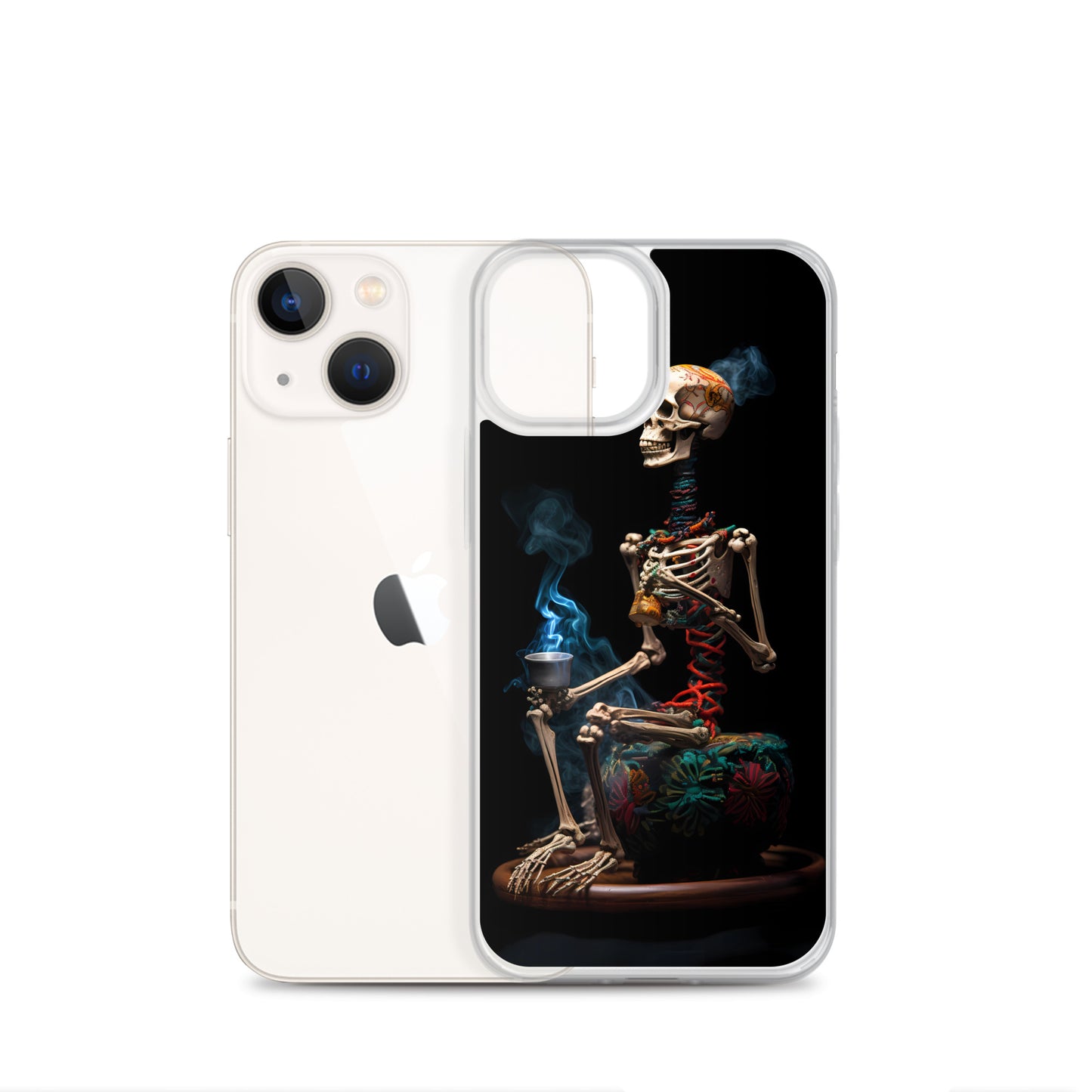 iPhone Case - Dream Smoke Seated Skeleton