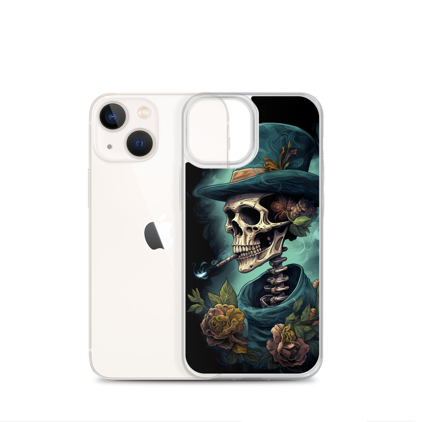 iPhone Case - Gothic Rose Skeleton