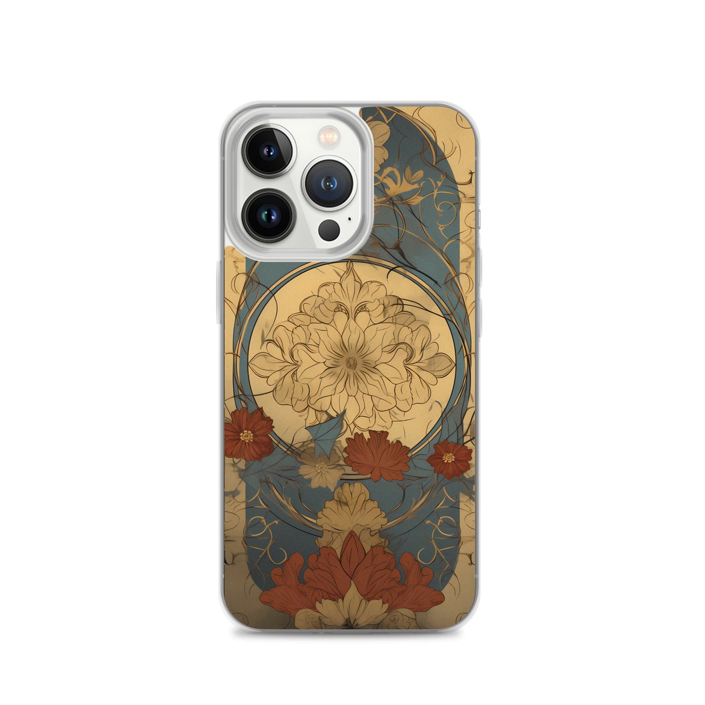 iPhone Case - Art Nouveau Leaves and Flowers