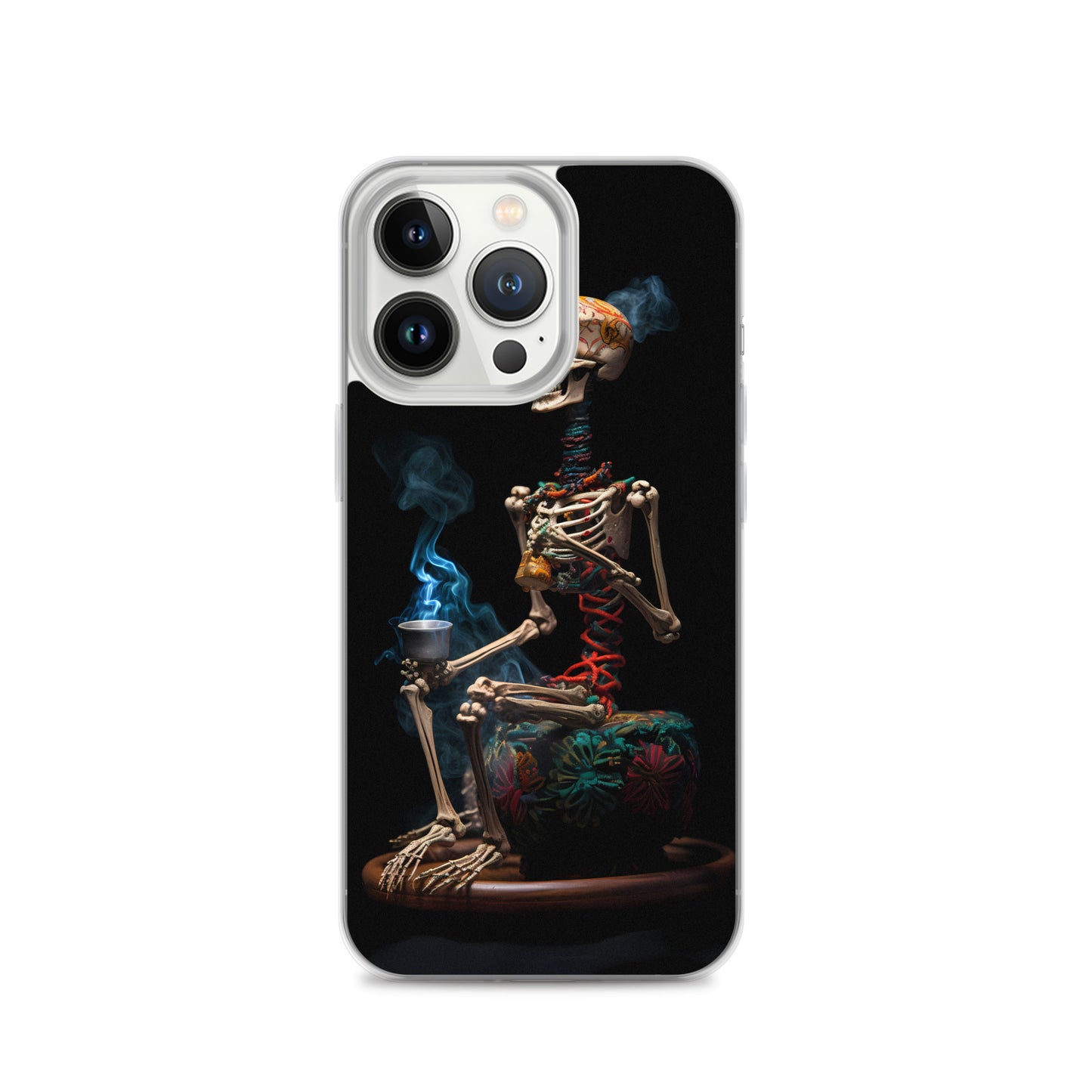 iPhone Case - Dream Smoke Seated Skeleton