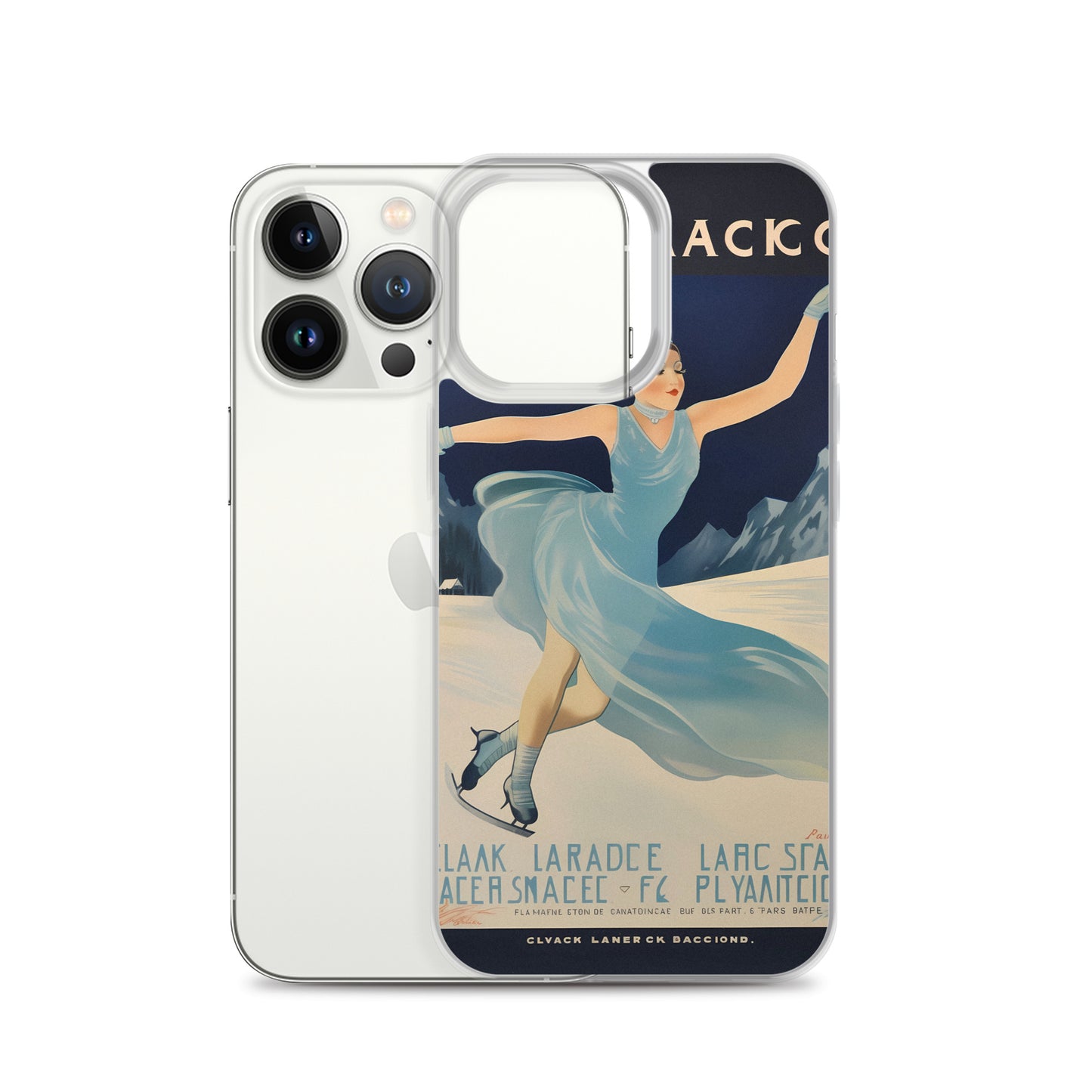 iPhone Case - Vintage Adverts - Lake Placid Skating