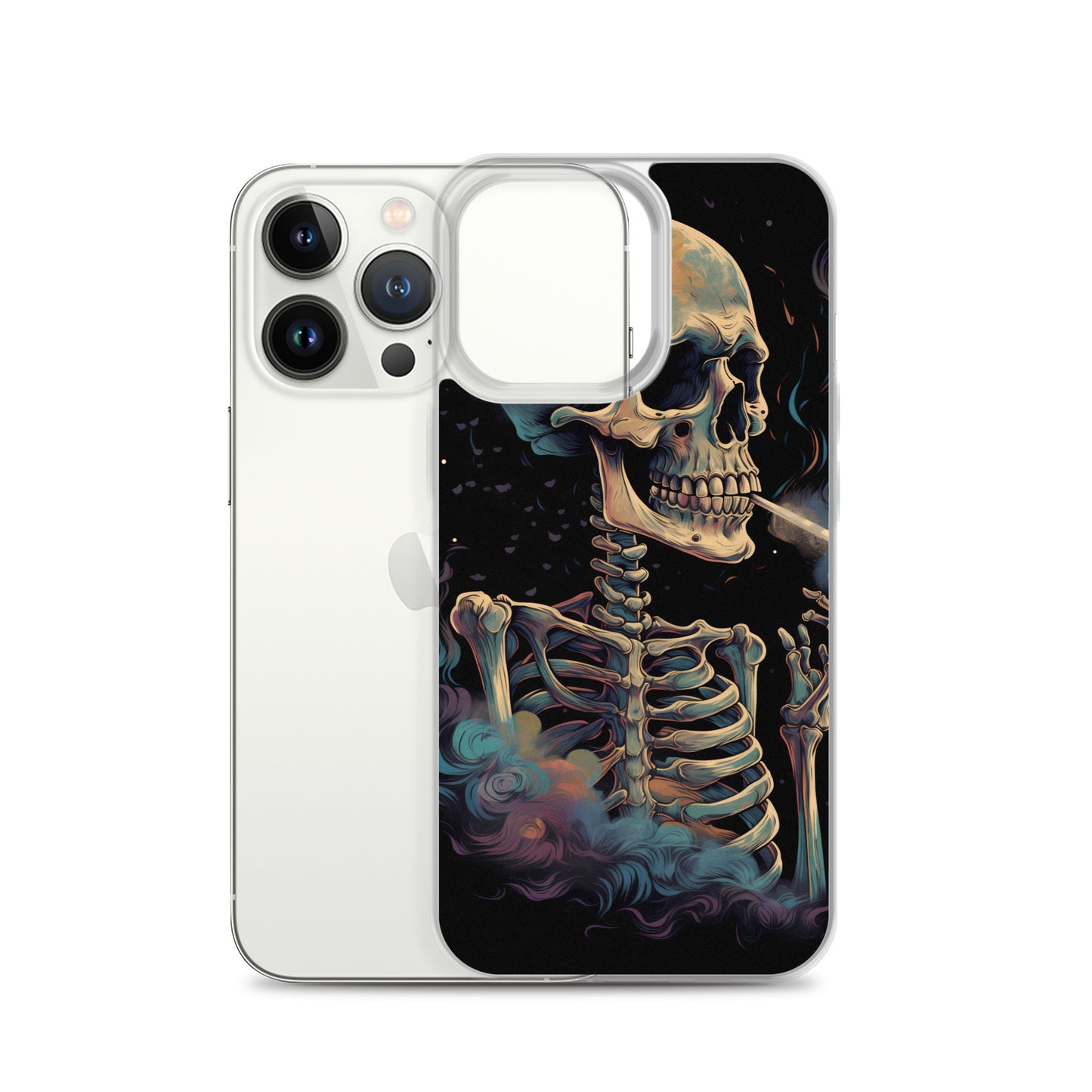 iPhone Case - Cosmic Skeleton Smoking