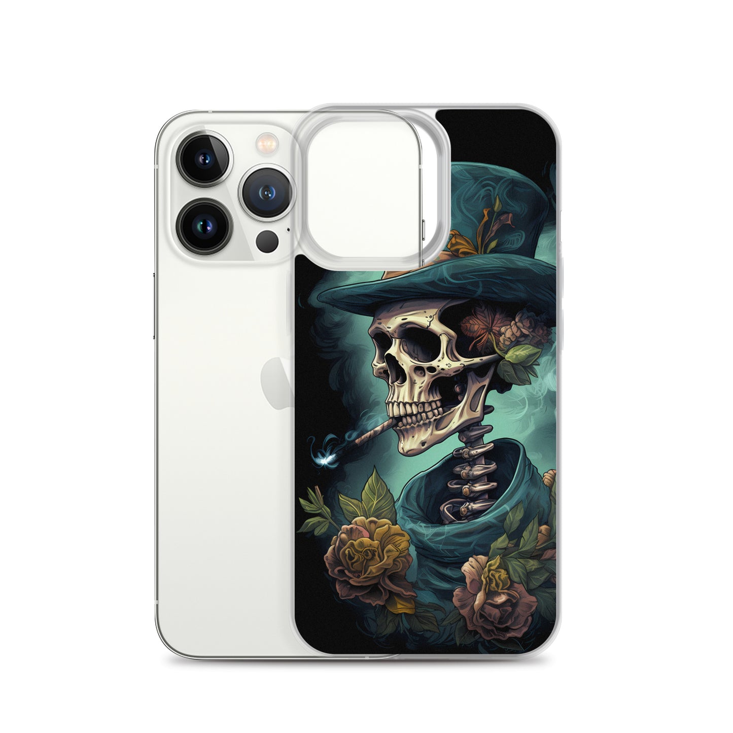 iPhone Case - Gothic Rose Skeleton