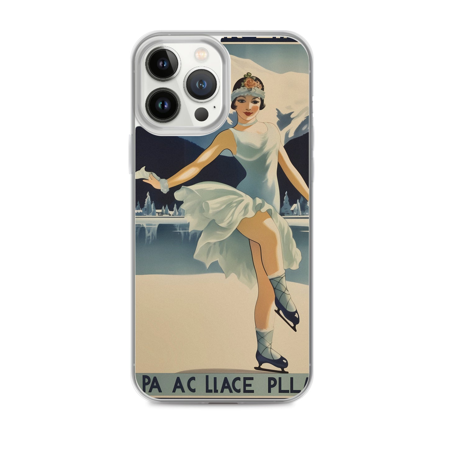 iPhone Case - Vintage Adverts - Lake Placid Skater