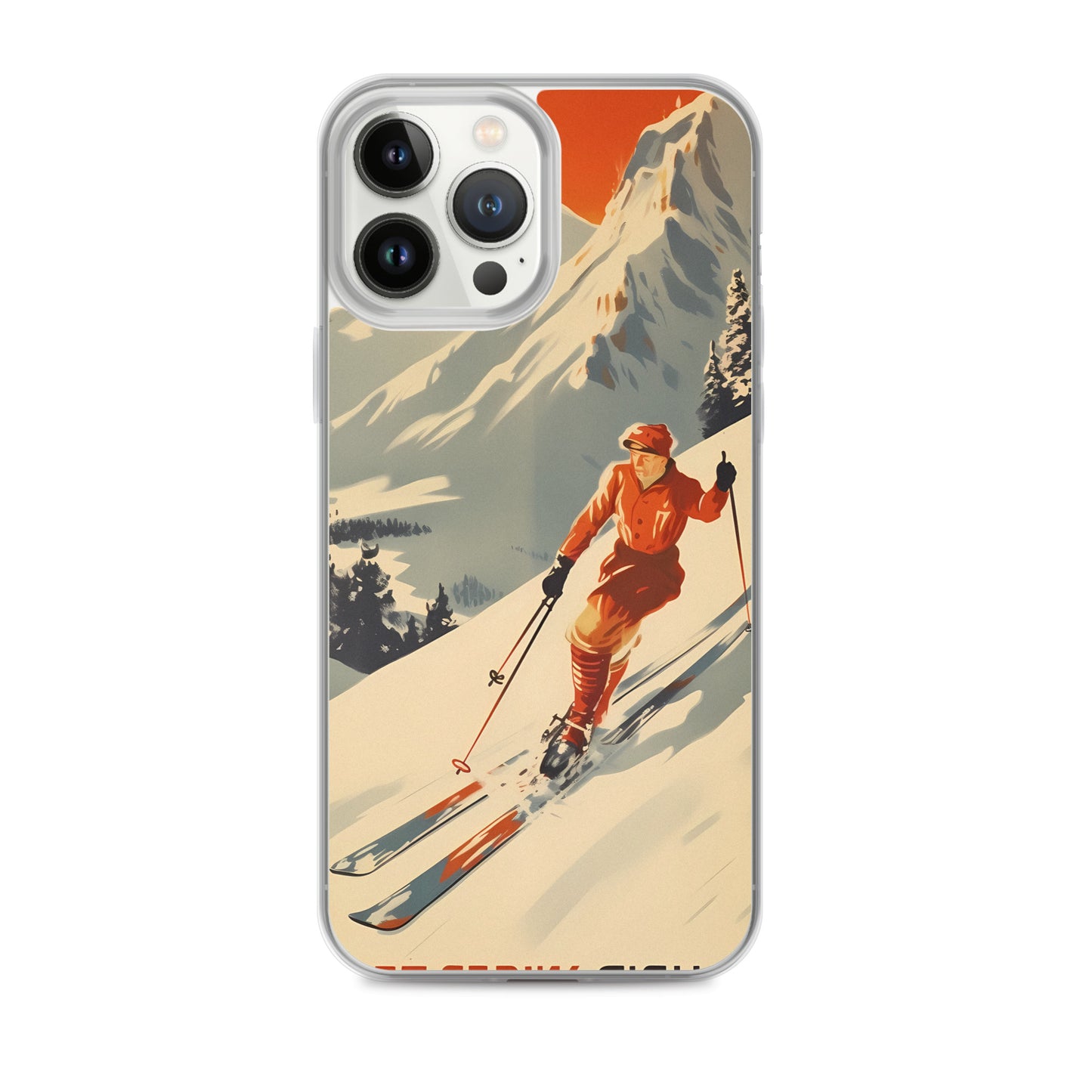 iPhone Case - Vintage Adverts - Swiss Skier