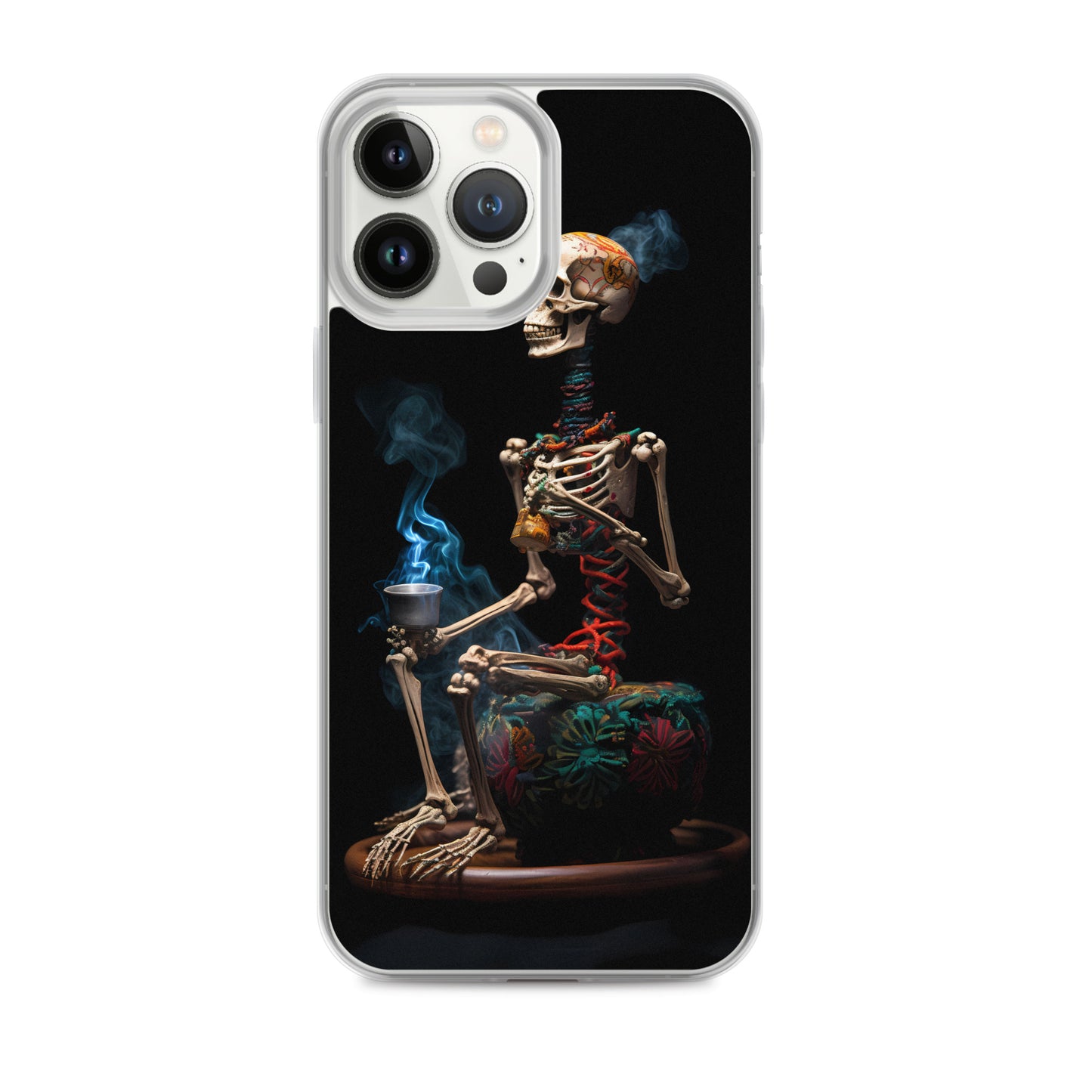 iPhone Case - Dream Smoke Seated Skeleton