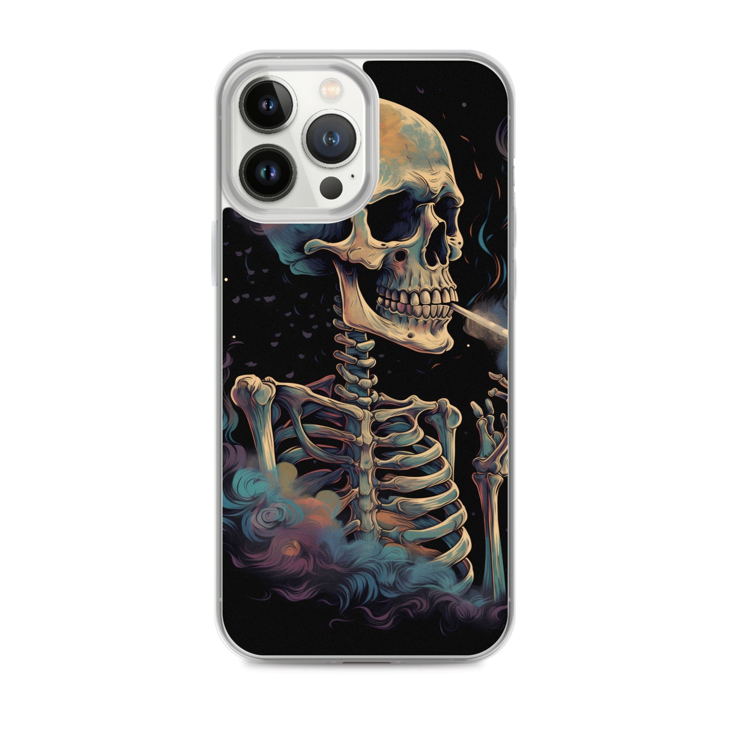 iPhone Case - Cosmic Skeleton Smoking
