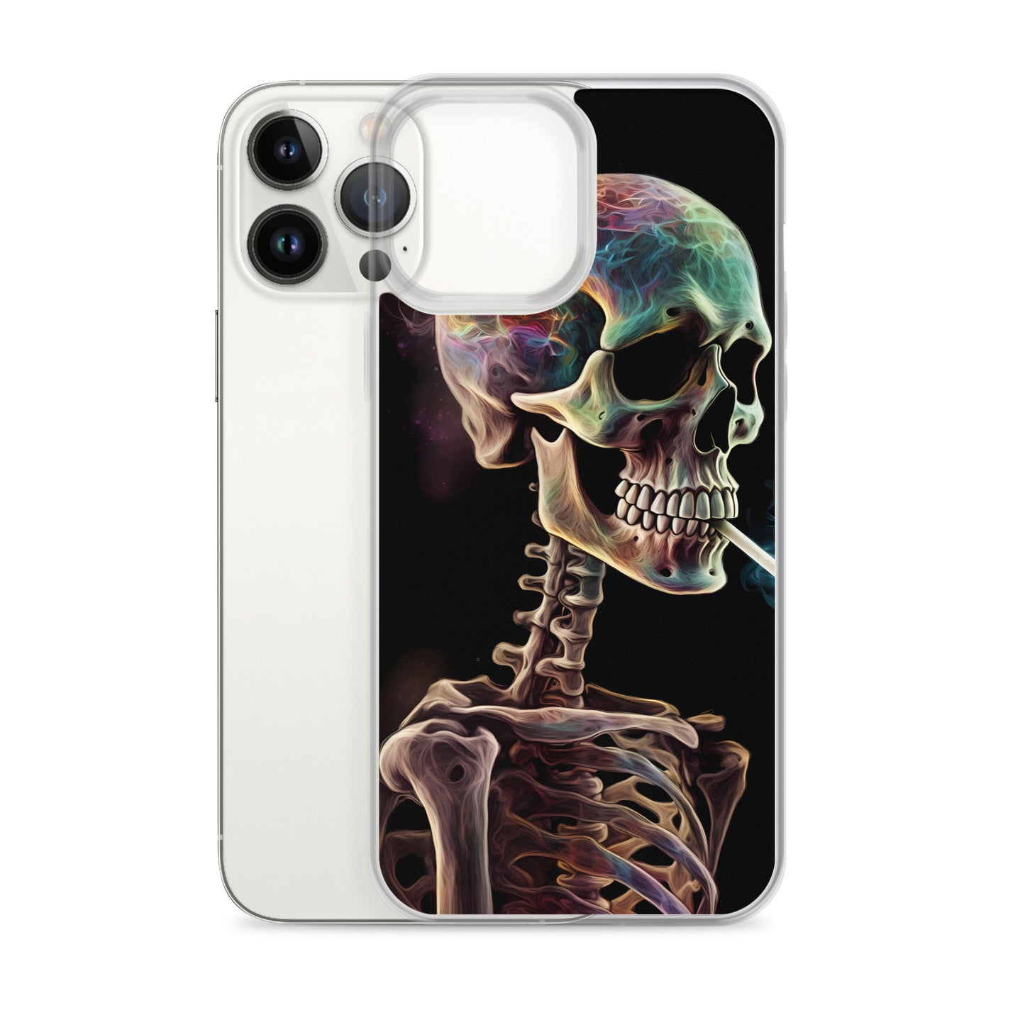 iPhone Case - Surreal Smoking Skeleton