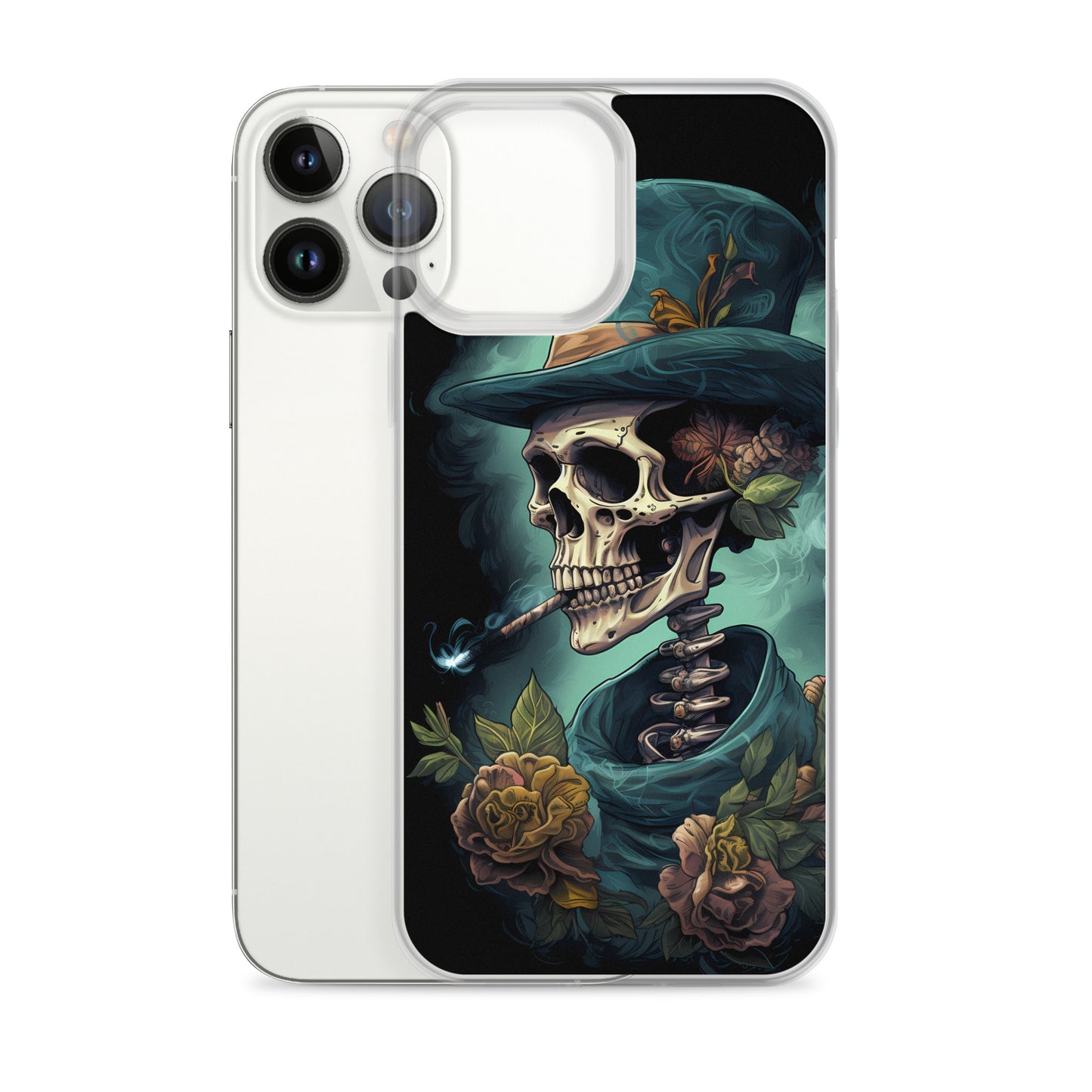 iPhone Case - Gothic Rose Skeleton