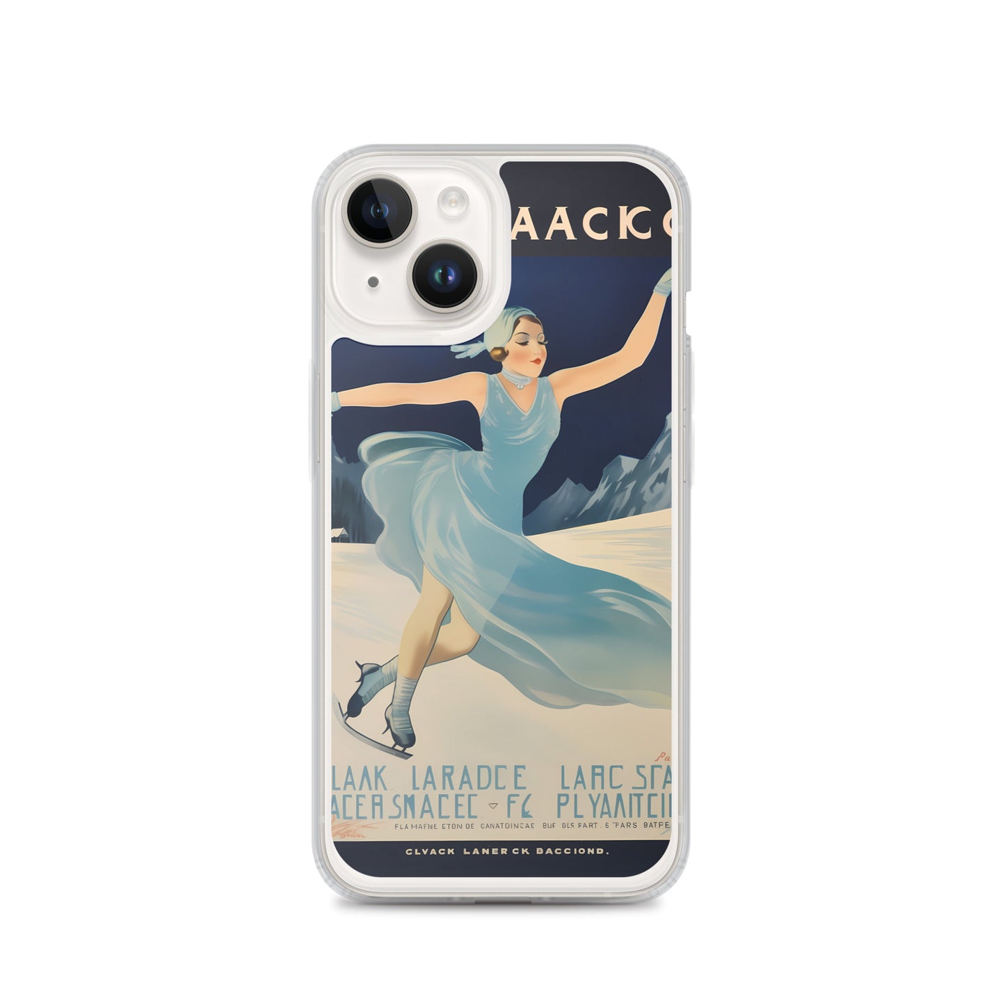 iPhone Case - Vintage Adverts - Lake Placid Skating