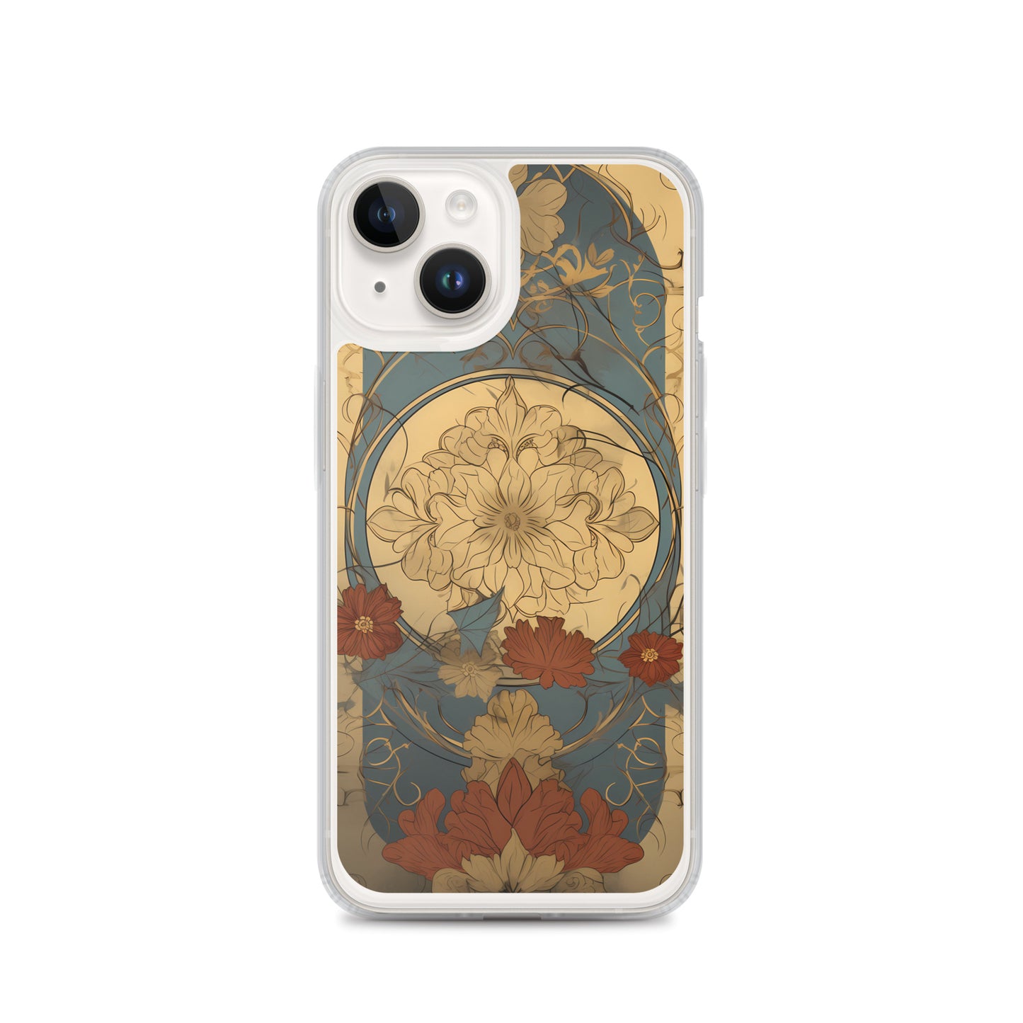 iPhone Case - Art Nouveau Leaves and Flowers