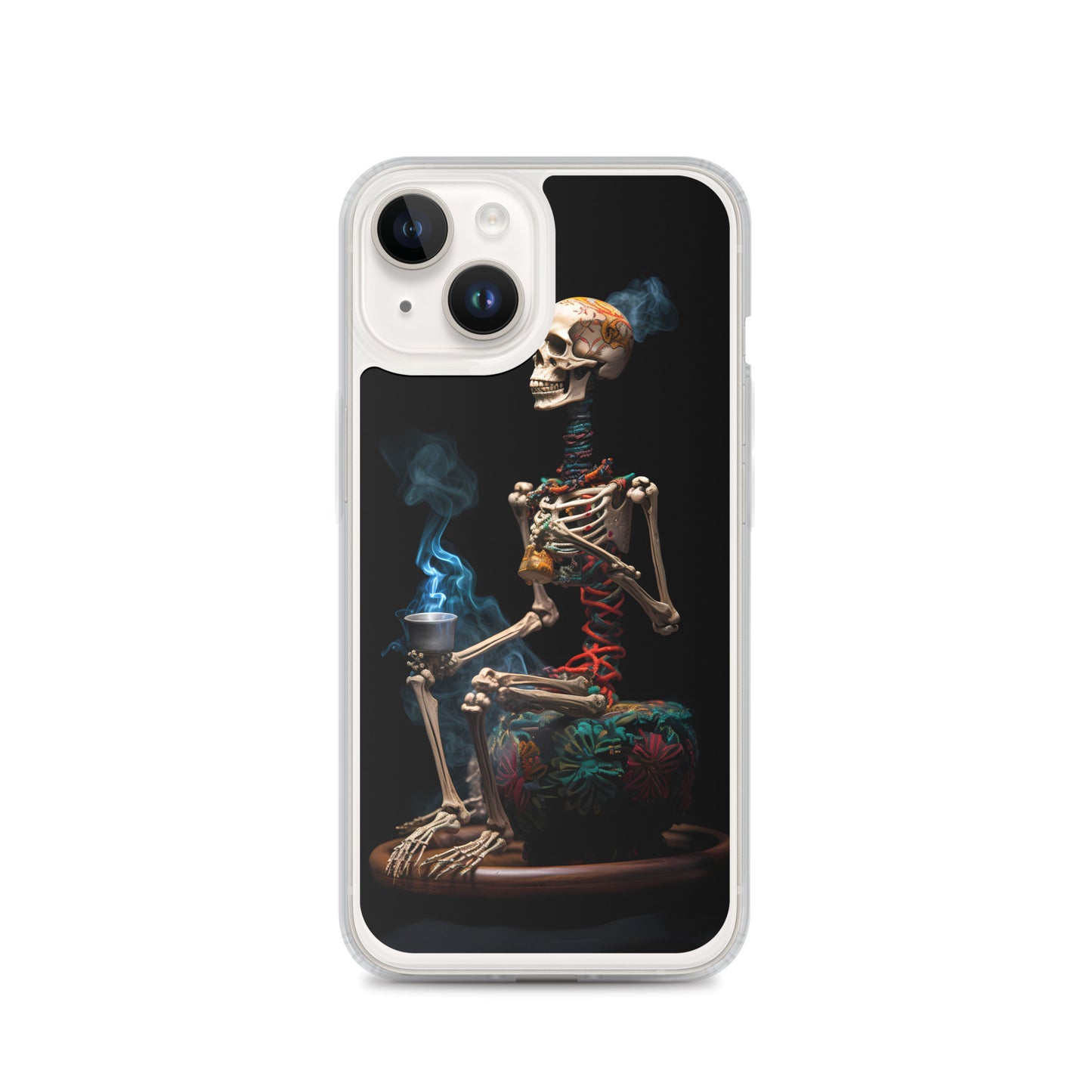 iPhone Case - Dream Smoke Seated Skeleton