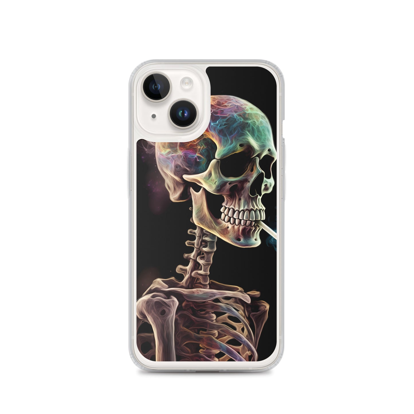 iPhone Case - Surreal Smoking Skeleton