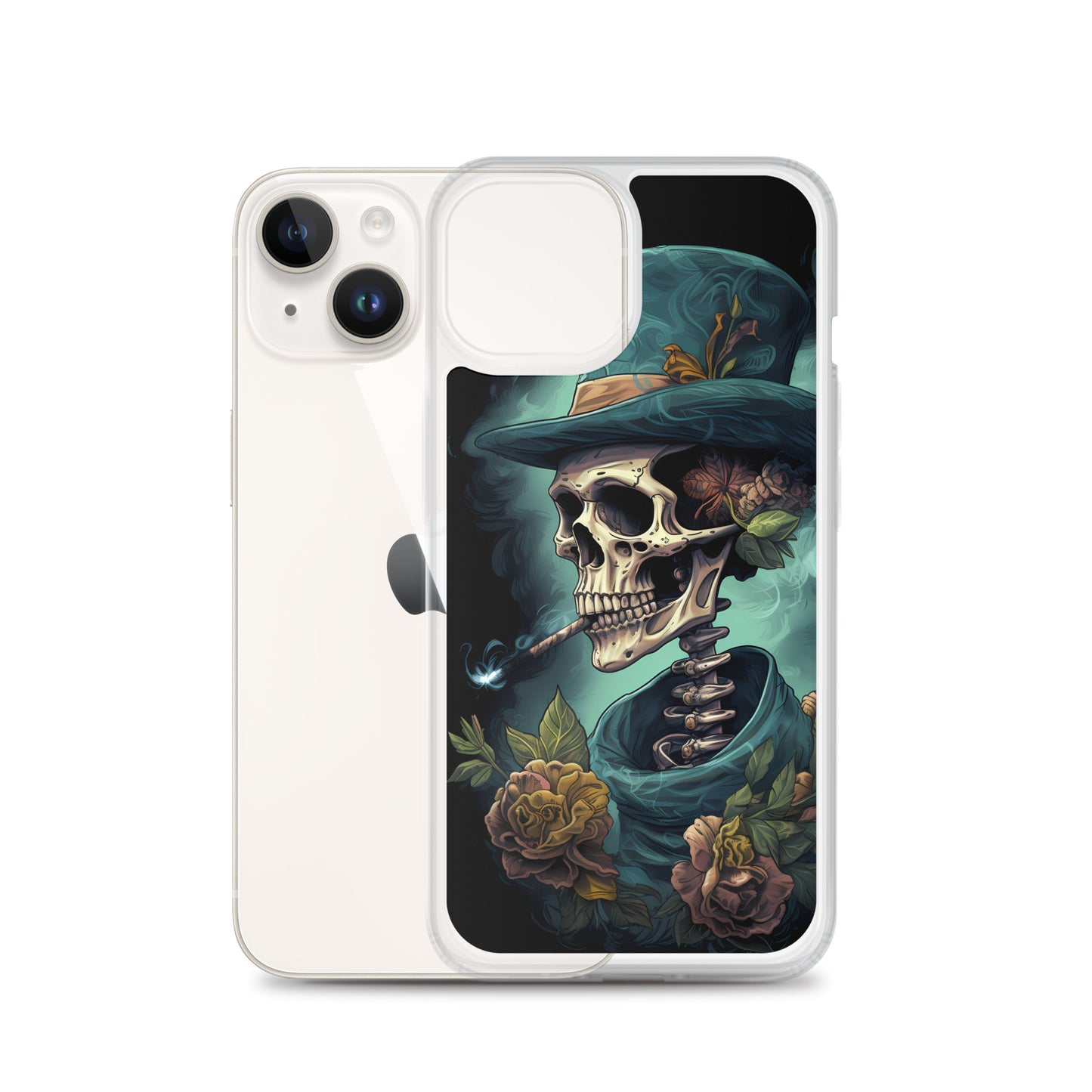 iPhone Case - Gothic Rose Skeleton