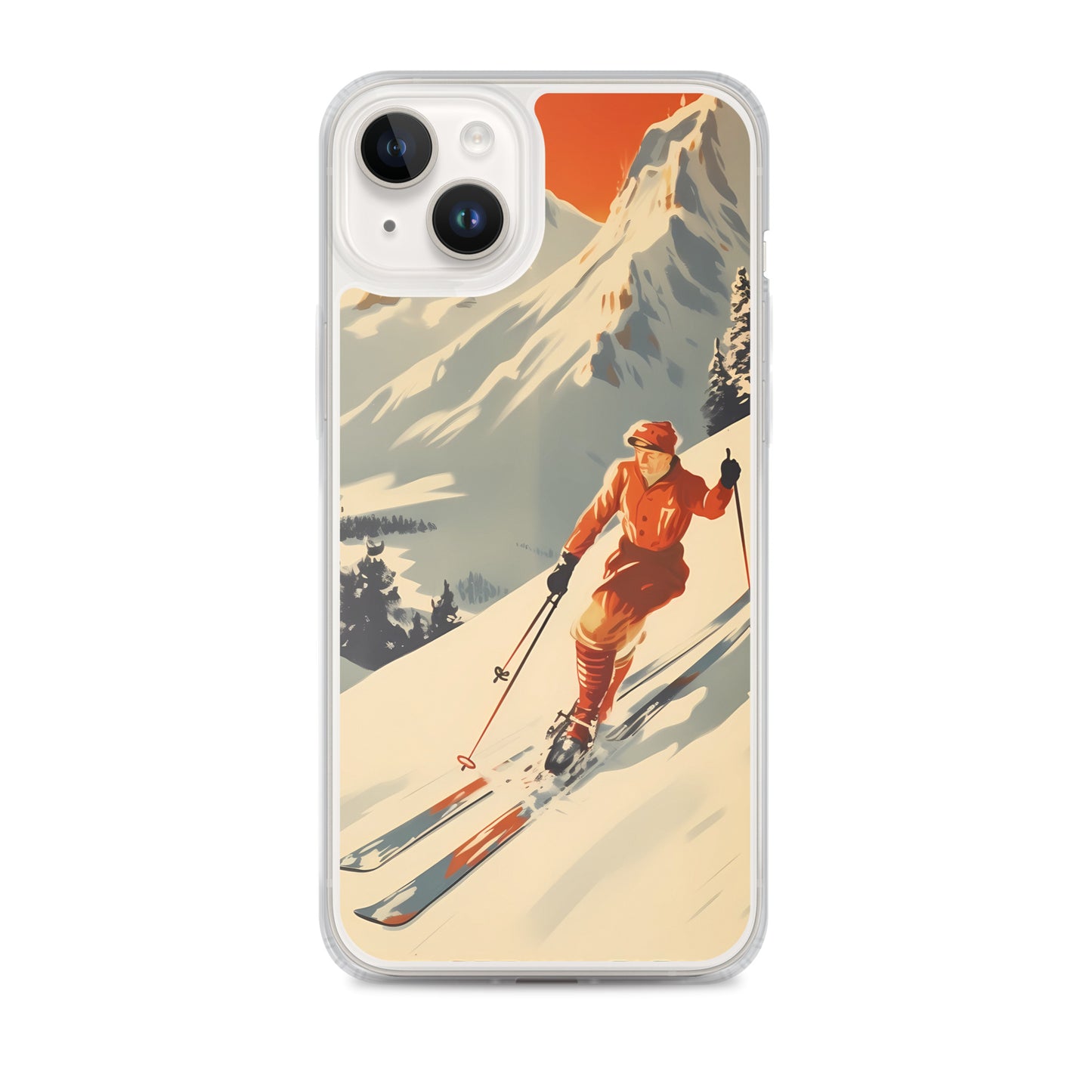 iPhone Case - Vintage Adverts - Swiss Skier
