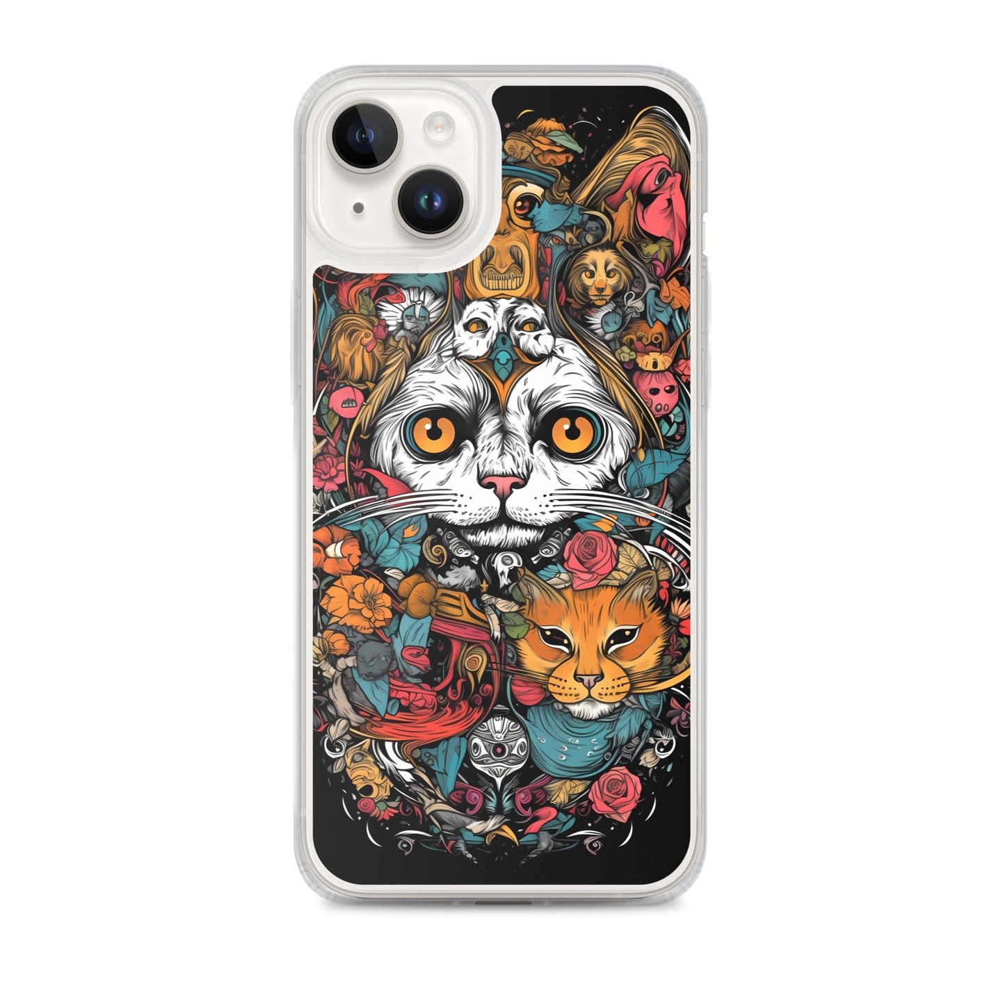 iPhone Case - Whimsical Cat Menagerie