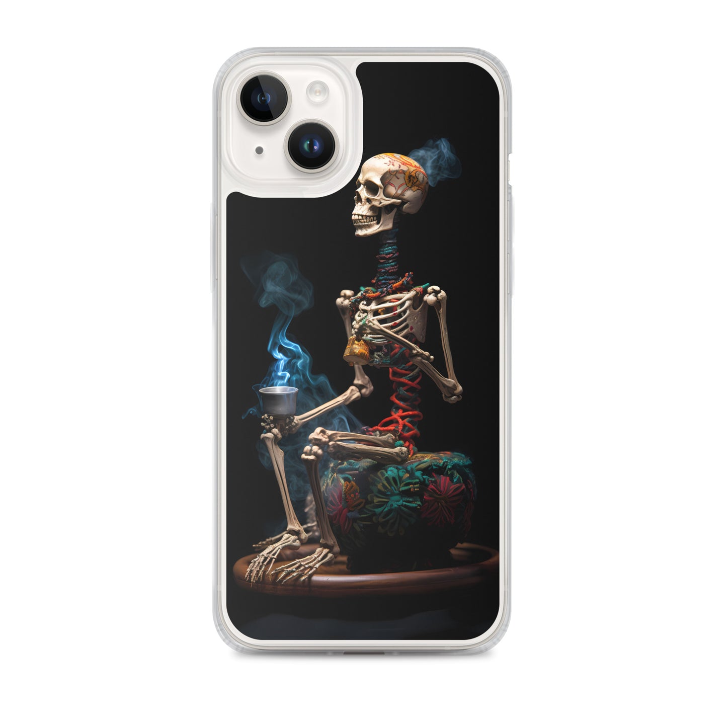 iPhone Case - Dream Smoke Seated Skeleton