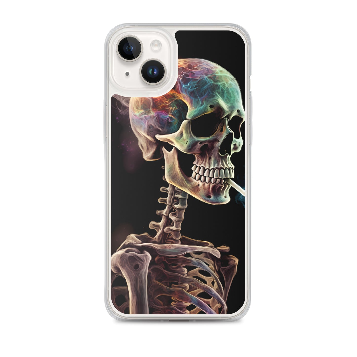 iPhone Case - Surreal Smoking Skeleton