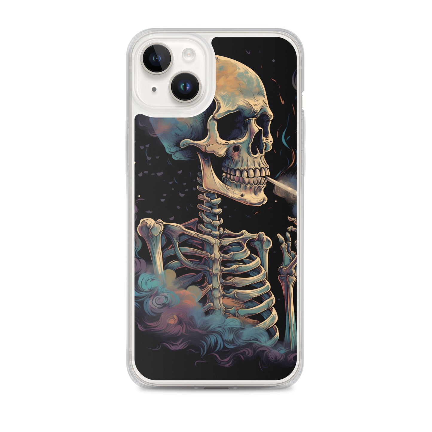 iPhone Case - Cosmic Skeleton Smoking