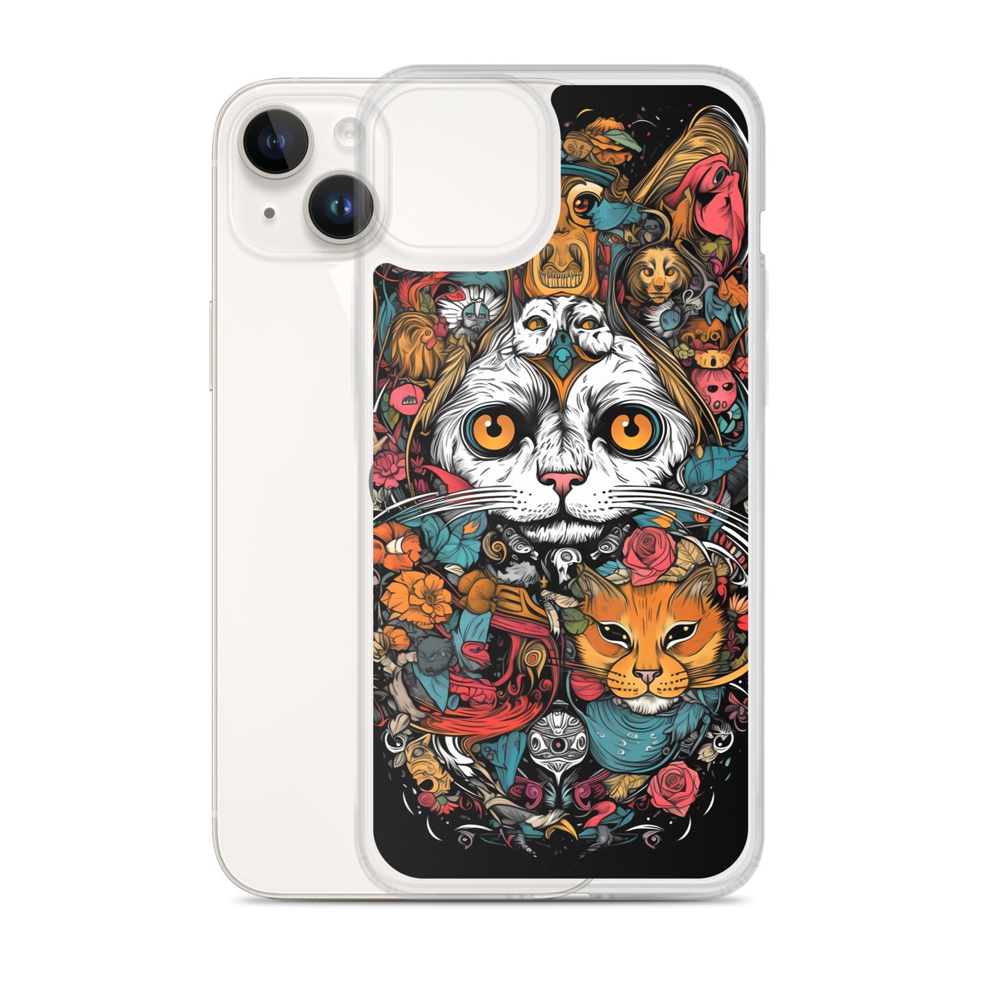 iPhone Case - Whimsical Cat Menagerie