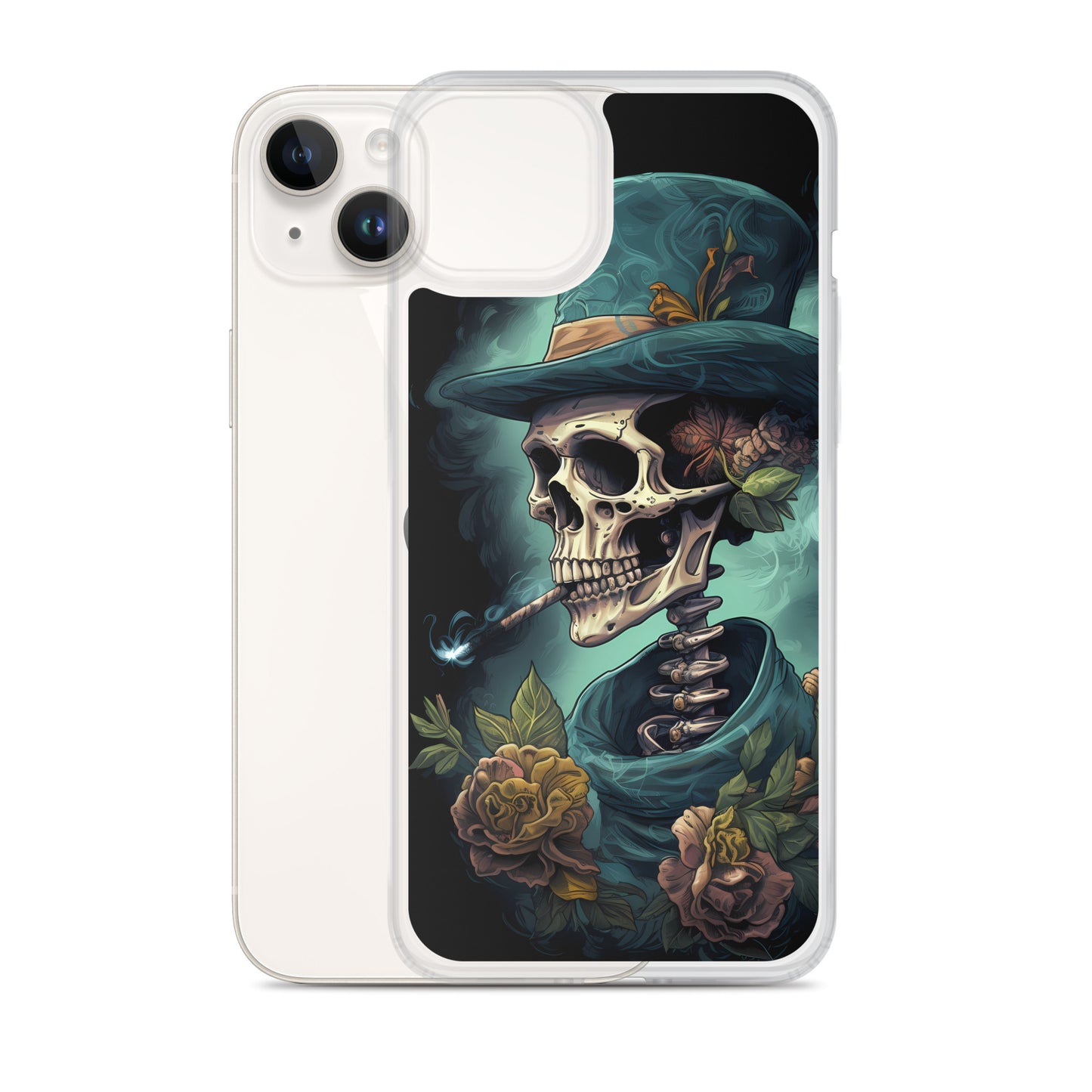 iPhone Case - Gothic Rose Skeleton