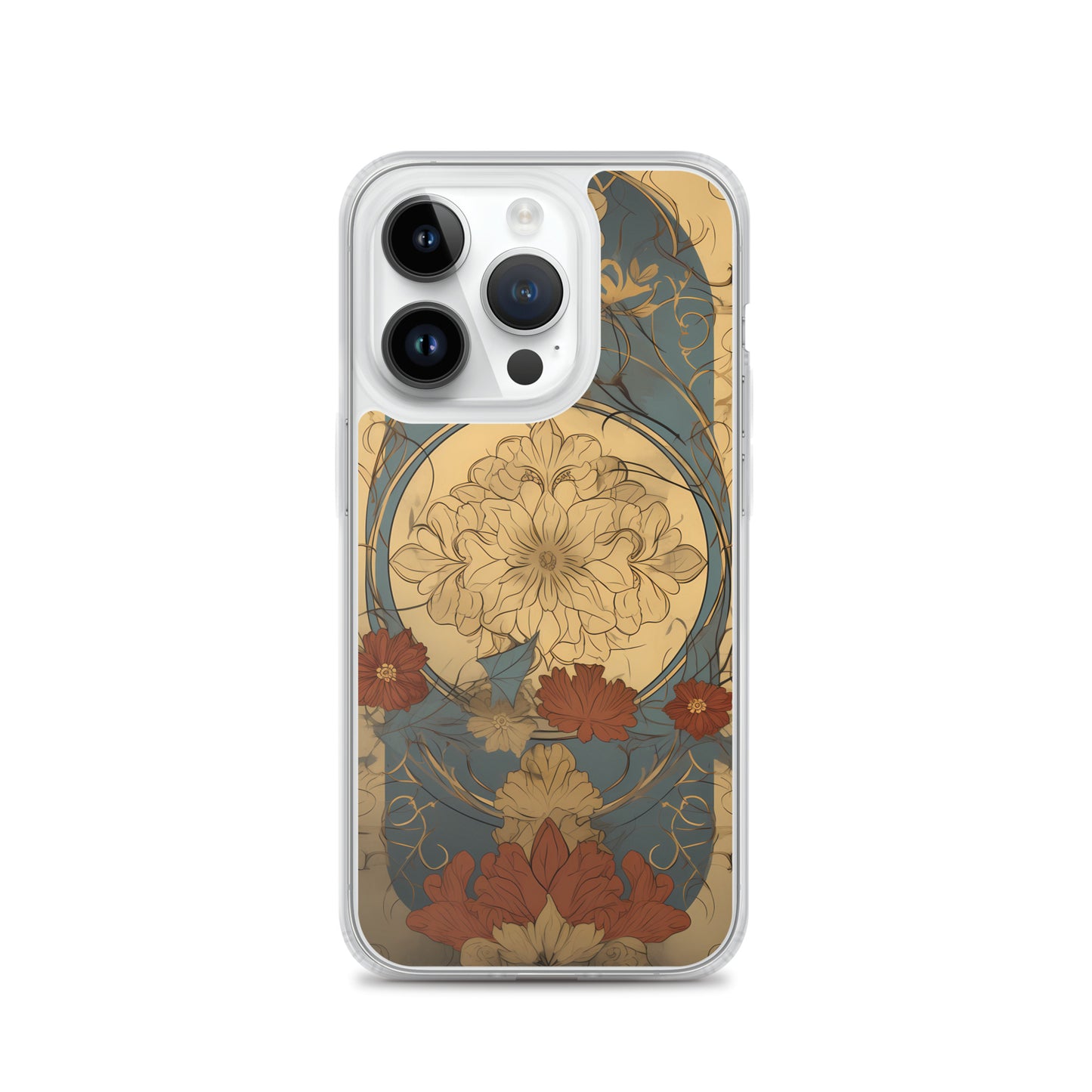 iPhone Case - Art Nouveau Leaves and Flowers