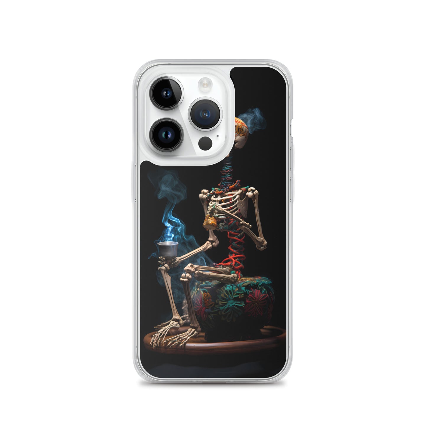 iPhone Case - Dream Smoke Seated Skeleton