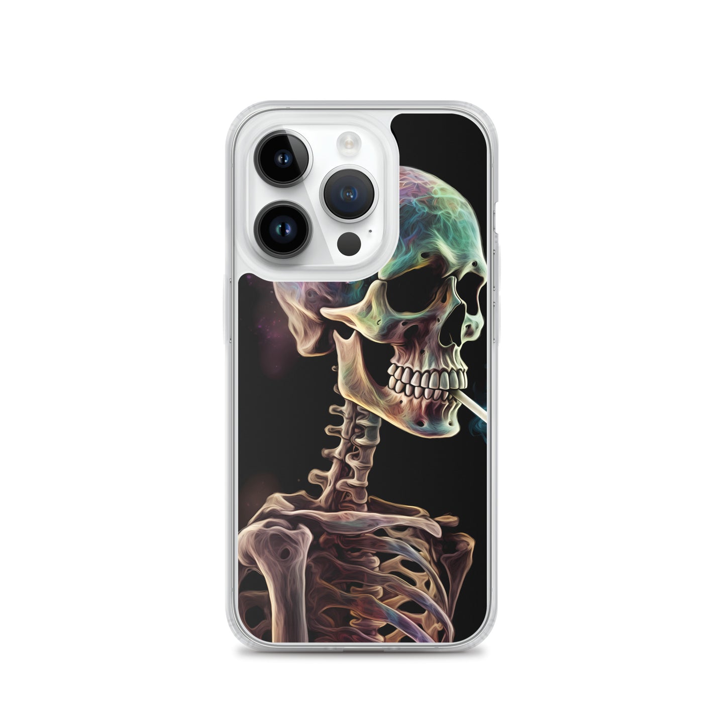 iPhone Case - Surreal Smoking Skeleton