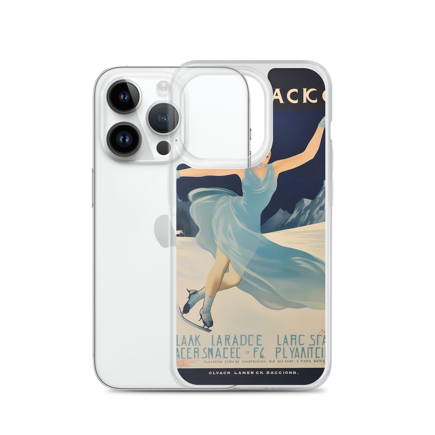 iPhone Case - Vintage Adverts - Lake Placid Skating