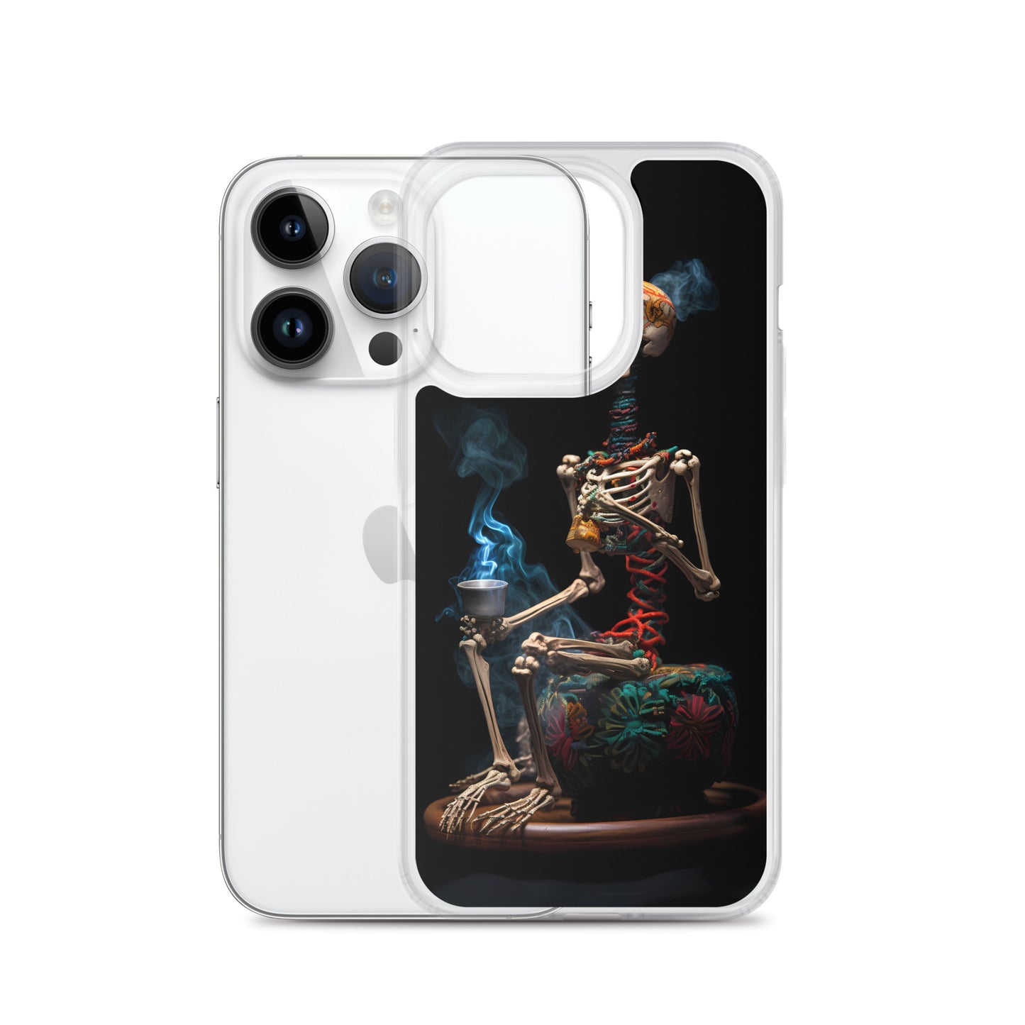 iPhone Case - Dream Smoke Seated Skeleton