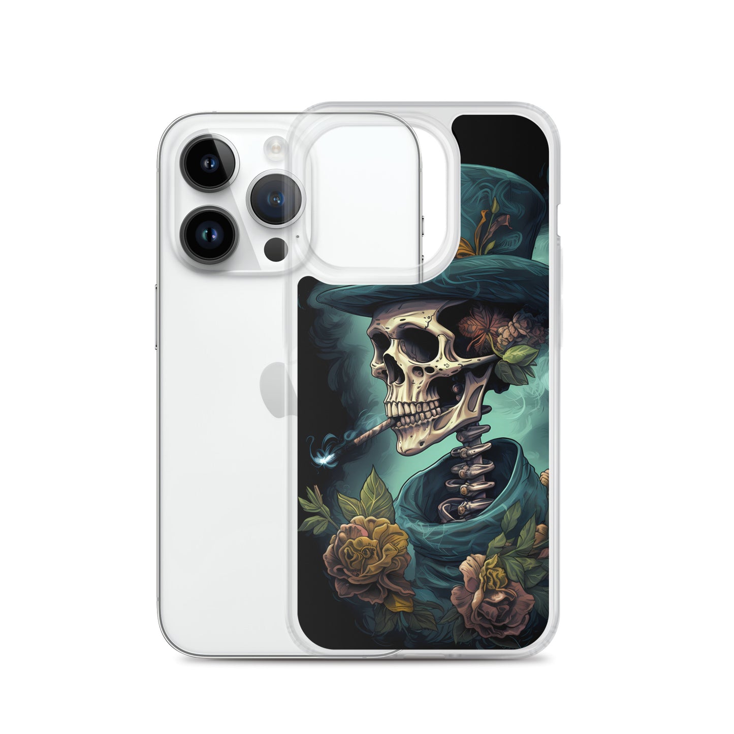 iPhone Case - Gothic Rose Skeleton