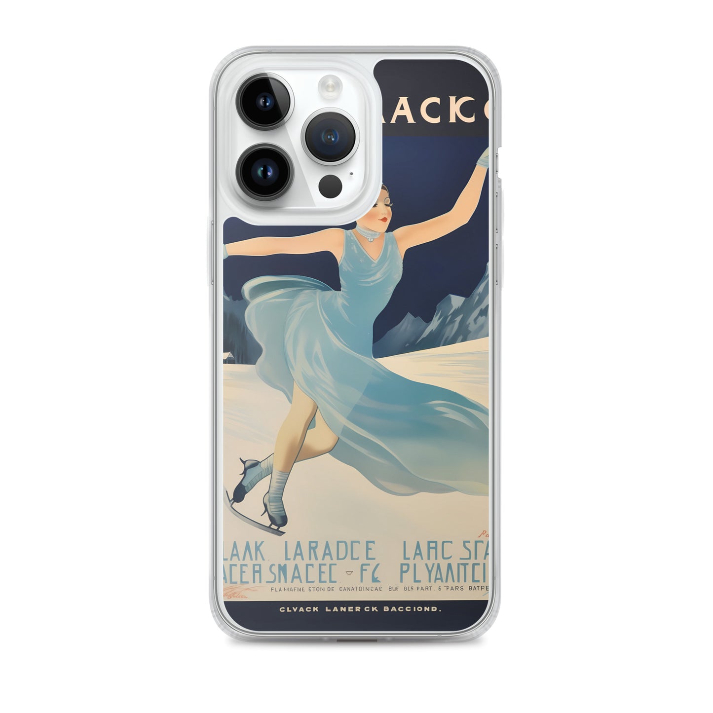 iPhone Case - Vintage Adverts - Lake Placid Skating