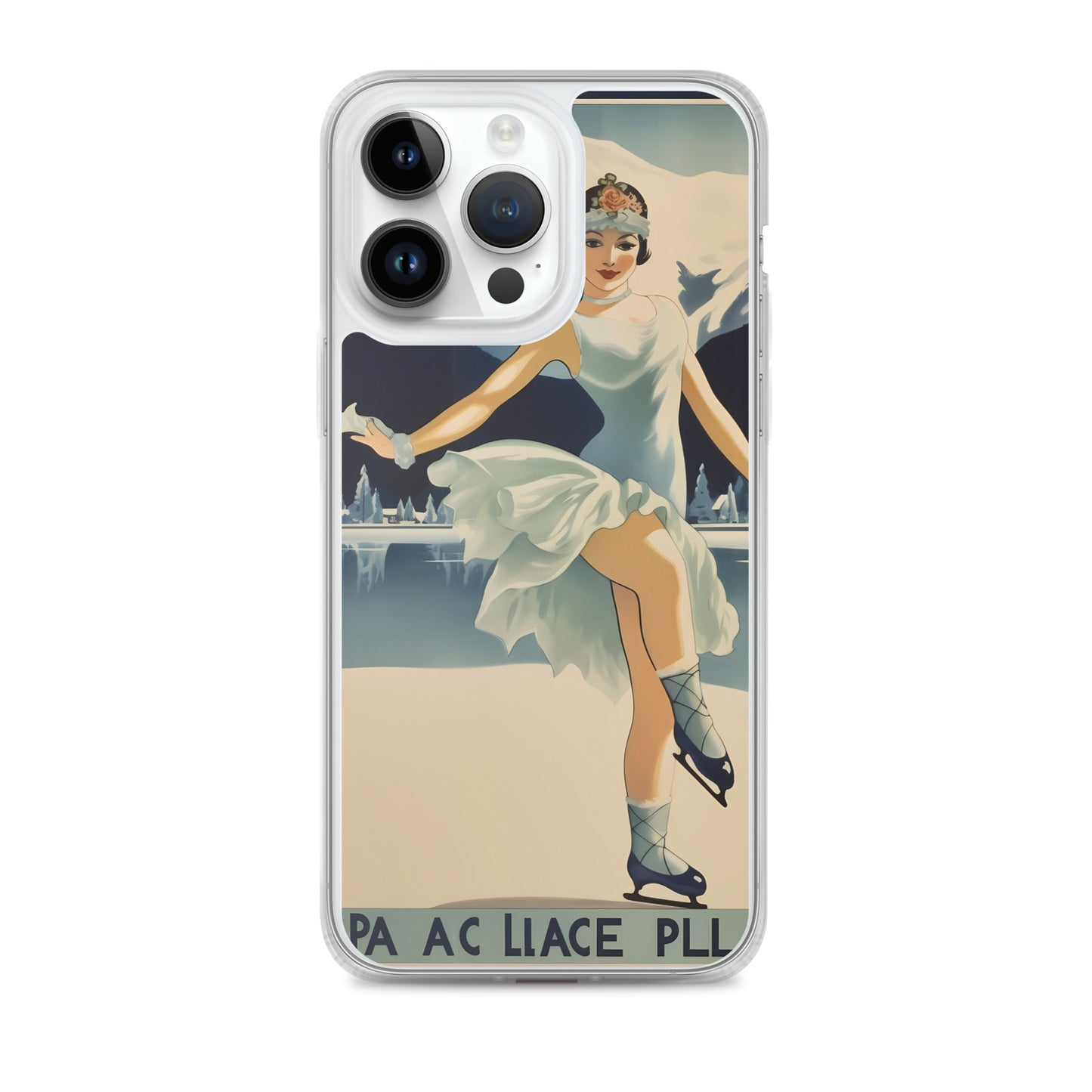 iPhone Case - Vintage Adverts - Lake Placid Skater