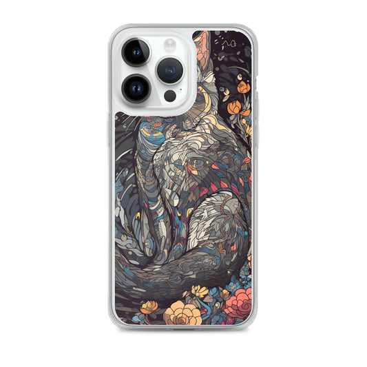 iPhone Case - Gray Cat Garden
