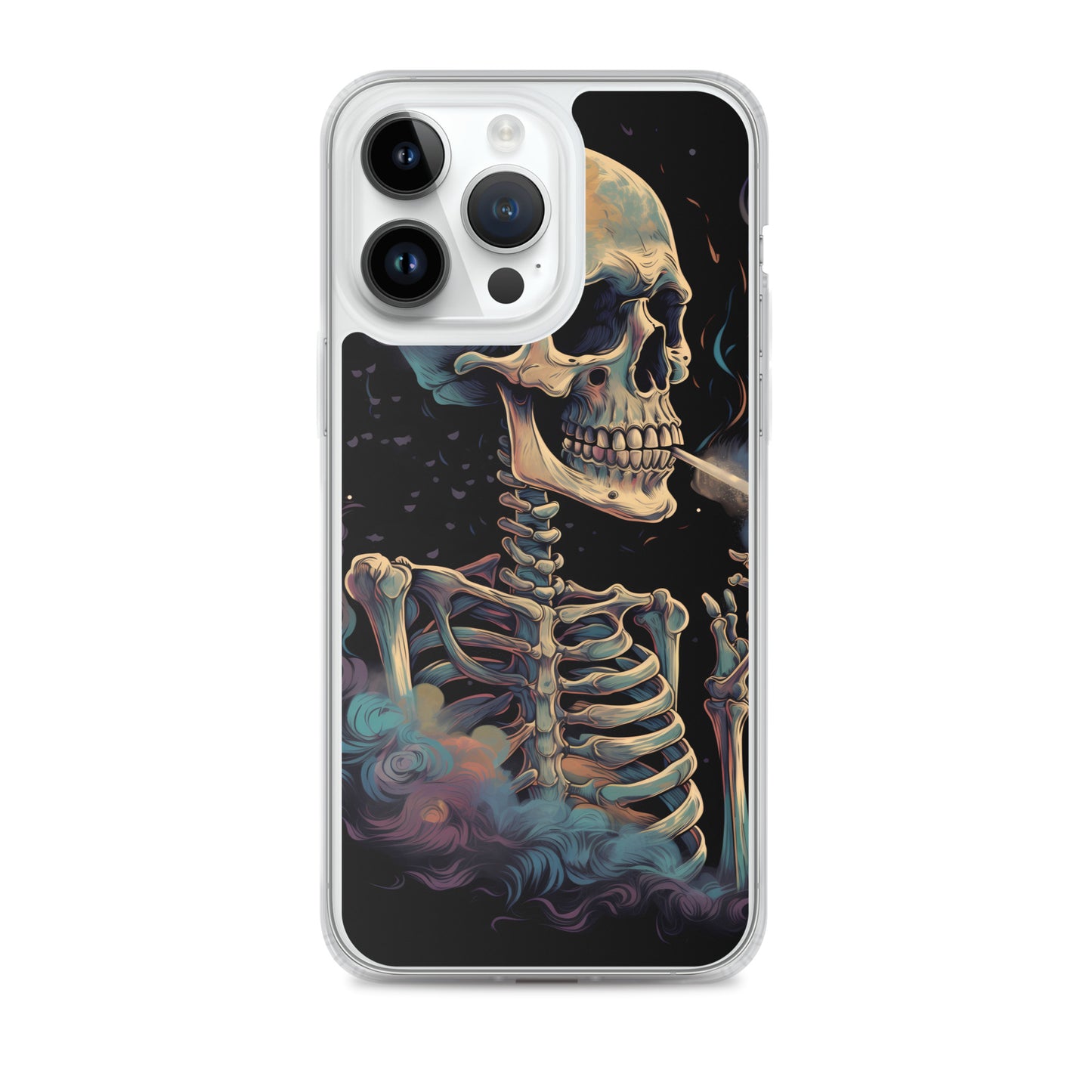 iPhone Case - Cosmic Skeleton Smoking