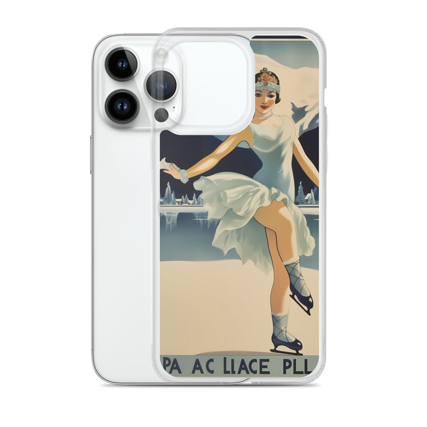 iPhone Case - Vintage Adverts - Lake Placid Skater