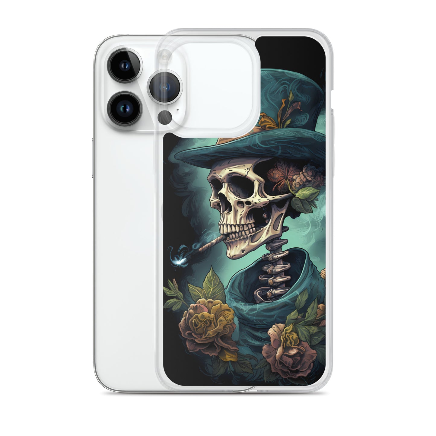 iPhone Case - Gothic Rose Skeleton