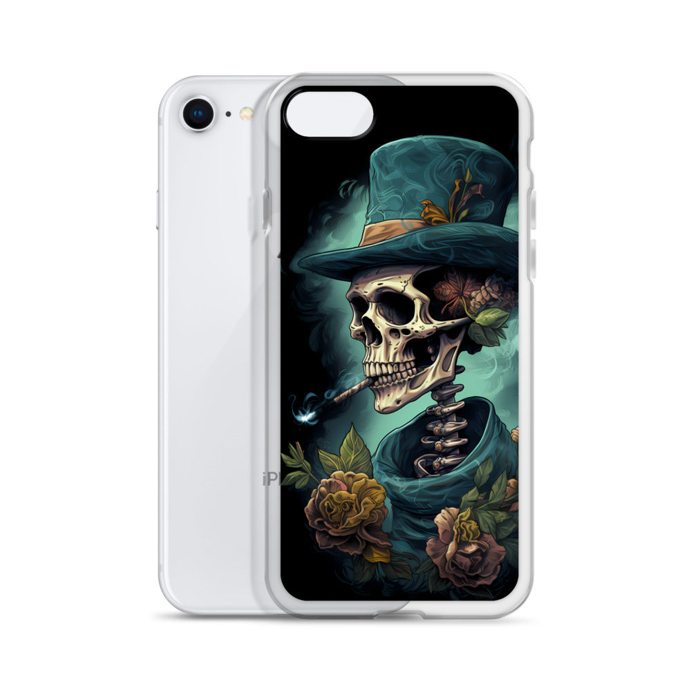 iPhone Case - Gothic Rose Skeleton