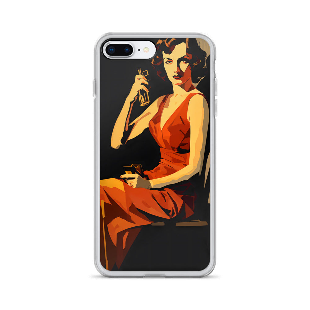 iPhone Case - Vintage Noir Pin-Up