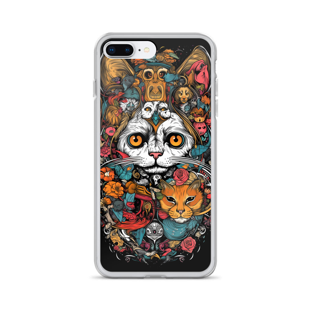 iPhone Case - Whimsical Cat Menagerie