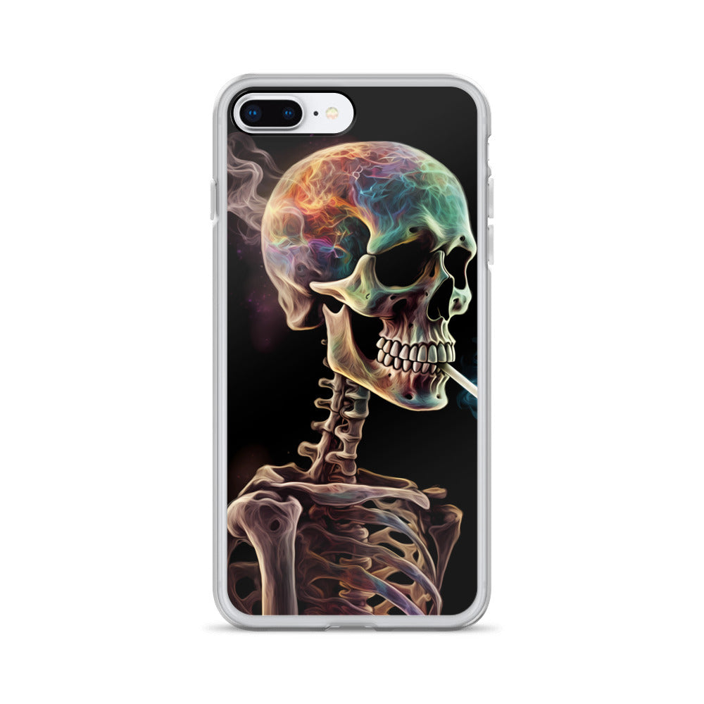 iPhone Case - Surreal Smoking Skeleton